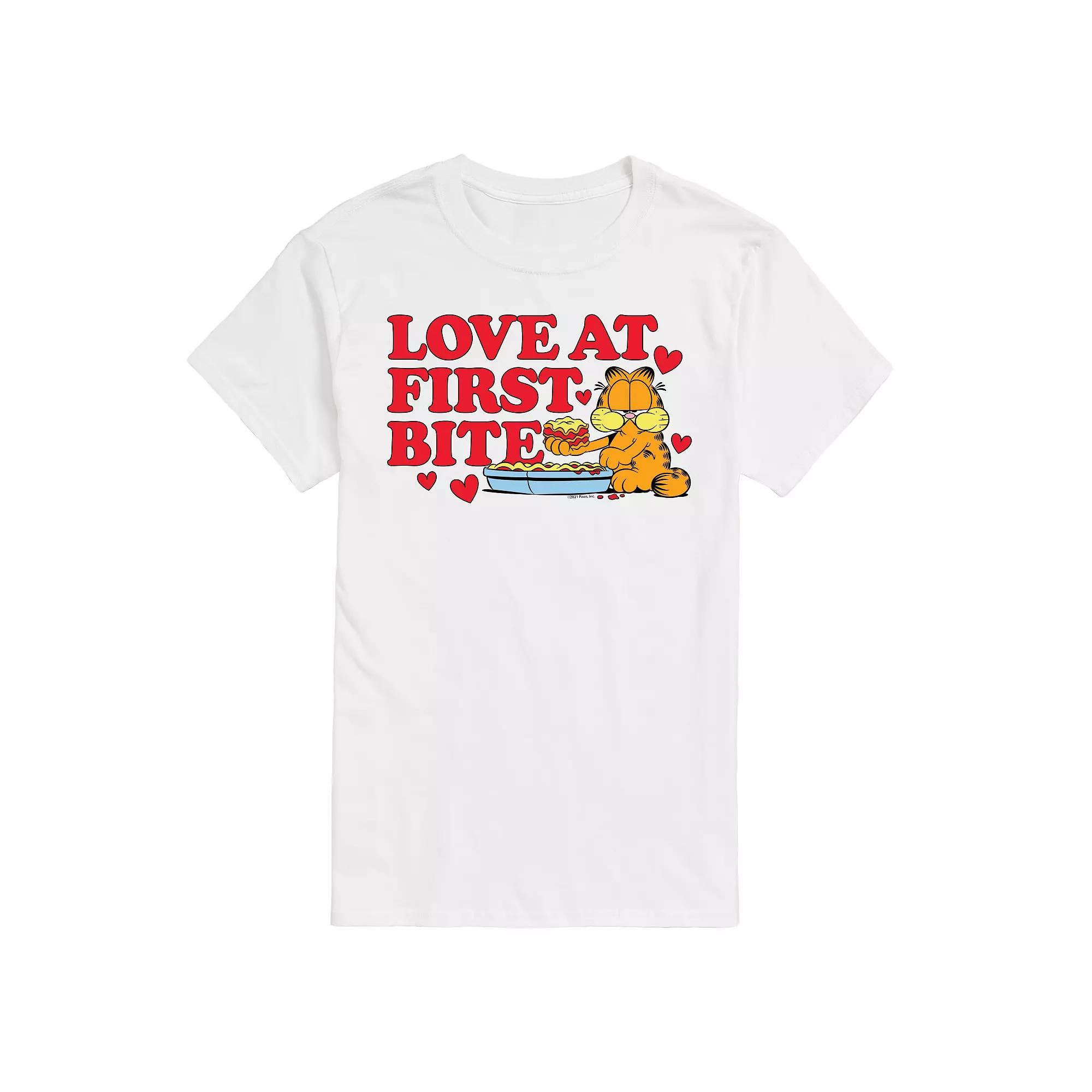 Big & Tall Garfield Love First Bite Tee, Mens Product Image