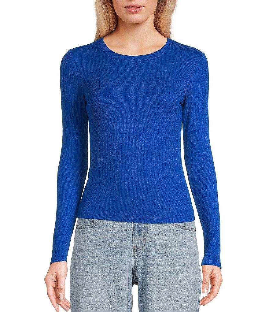 Copper Key Long Sleeve Ribbed Knit T-Shirt Product Image