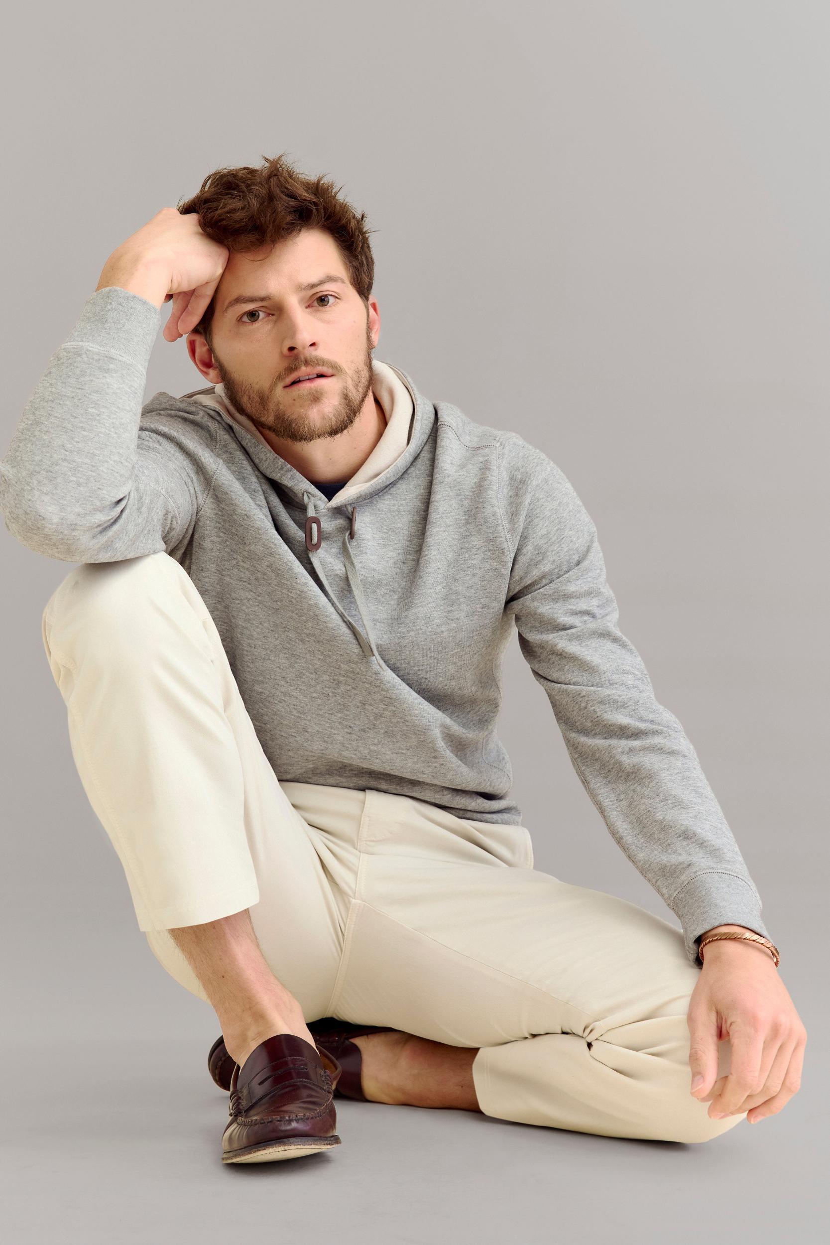 Rib Hoodie Pullover -  Product Image