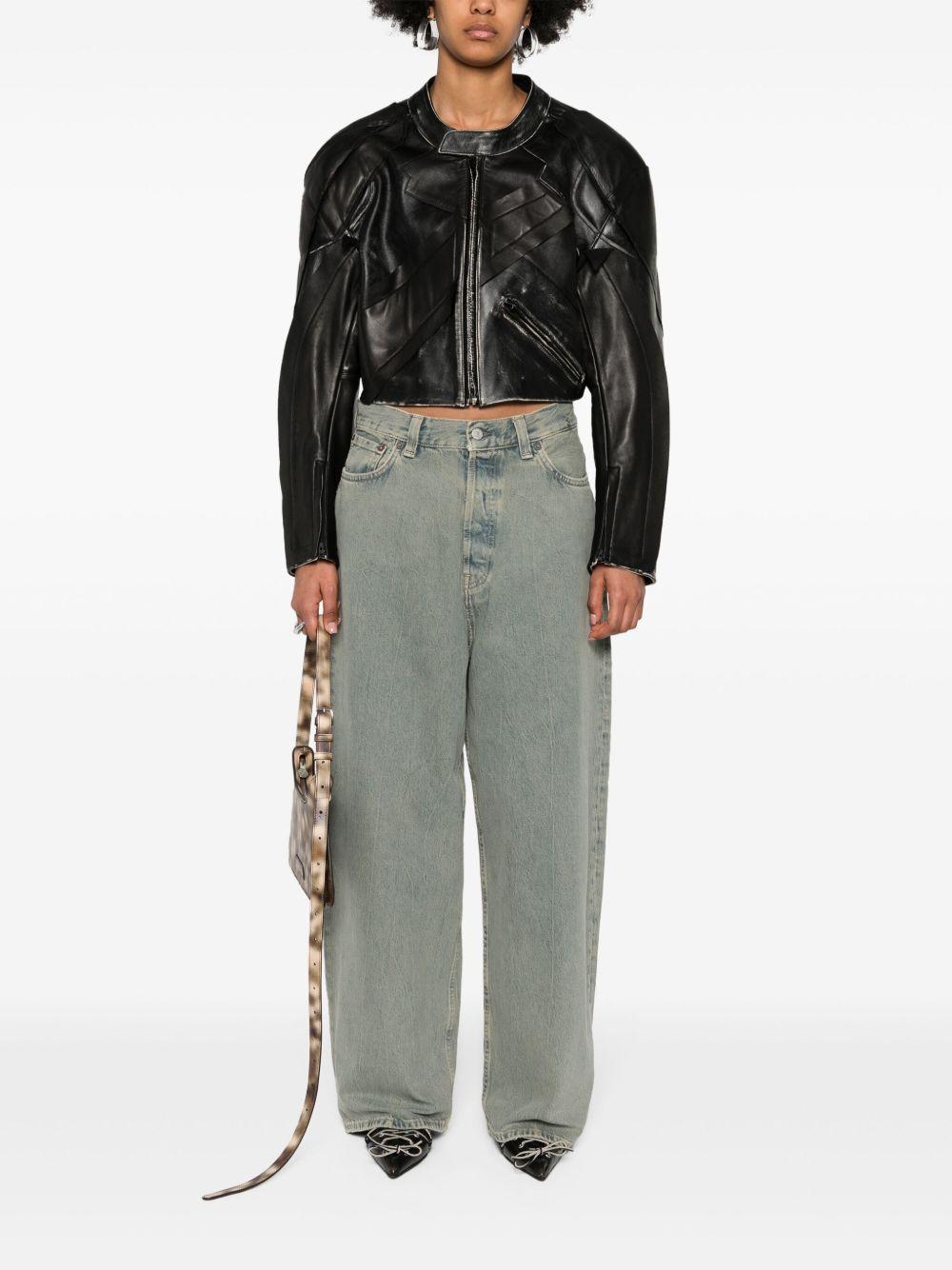 mid-rise wide-leg jeans Product Image