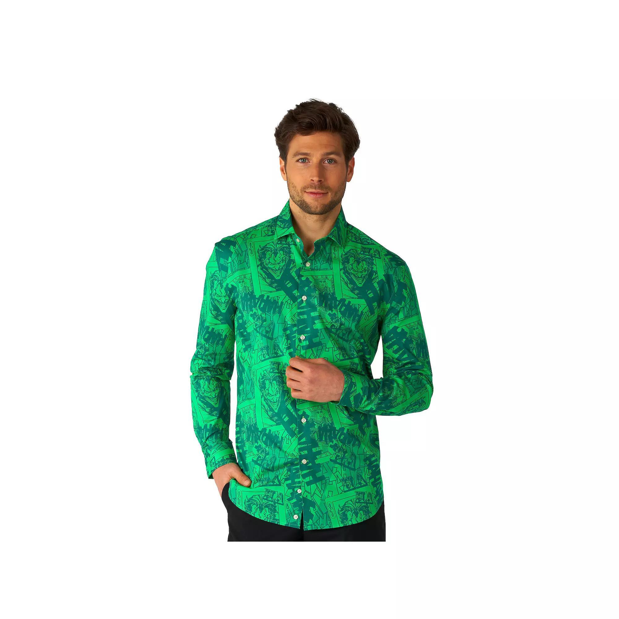 Men's OppoSuits Character Button-Down Shirt, Size: XS, The Joker Product Image