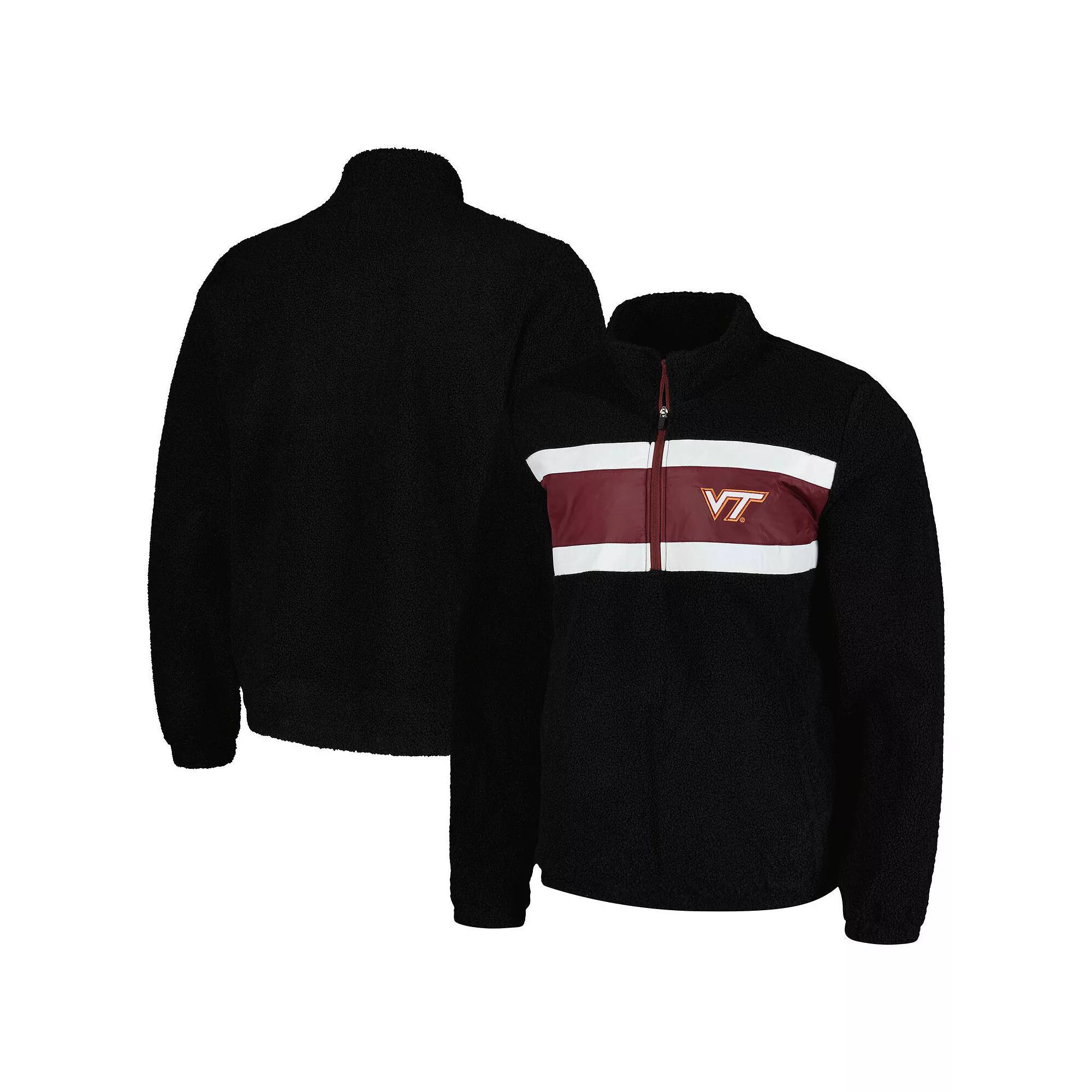 Men's G-III Sports by Carl Banks Black Virginia Tech Hokies Pinch Runner Half-Zip Top, Size: Large Product Image