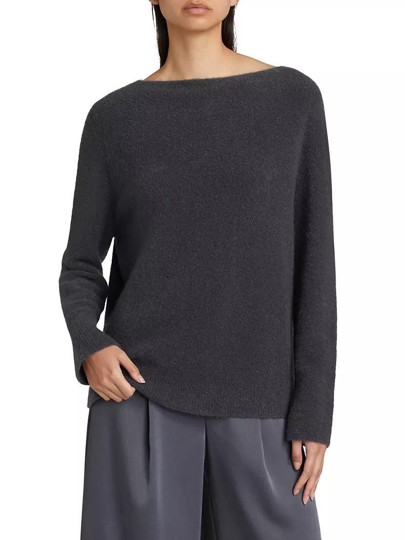 Merino & Cashmere-Blend Boat Neck Sweater Product Image