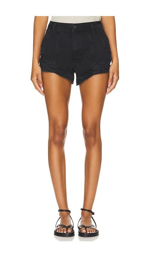 x We The Free Crvy Mona High Rise Shorts In Midnight Black Free People Product Image