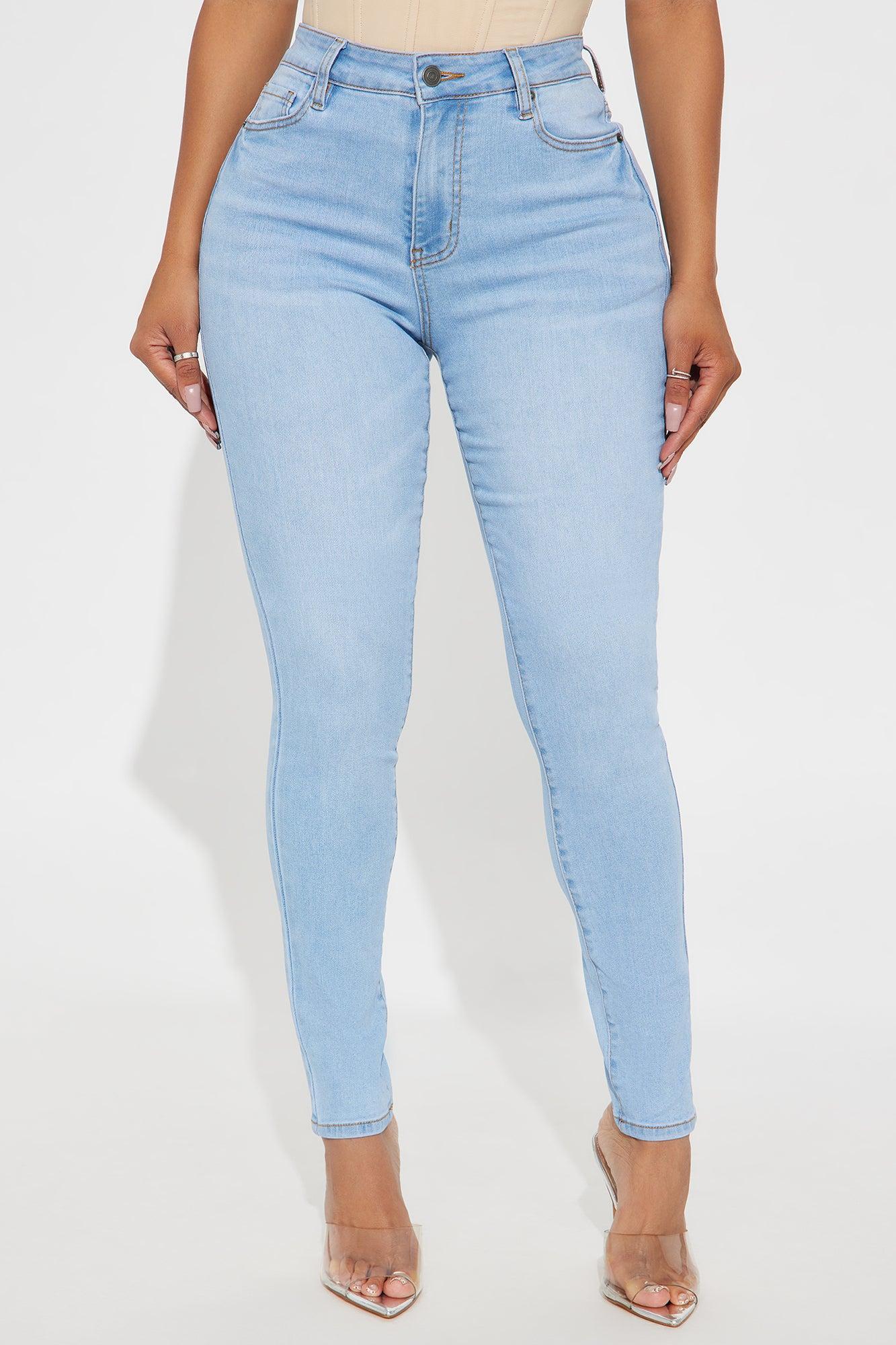 Tall Top Of The Line Stretch Skinny Jeans - Light Wash Product Image