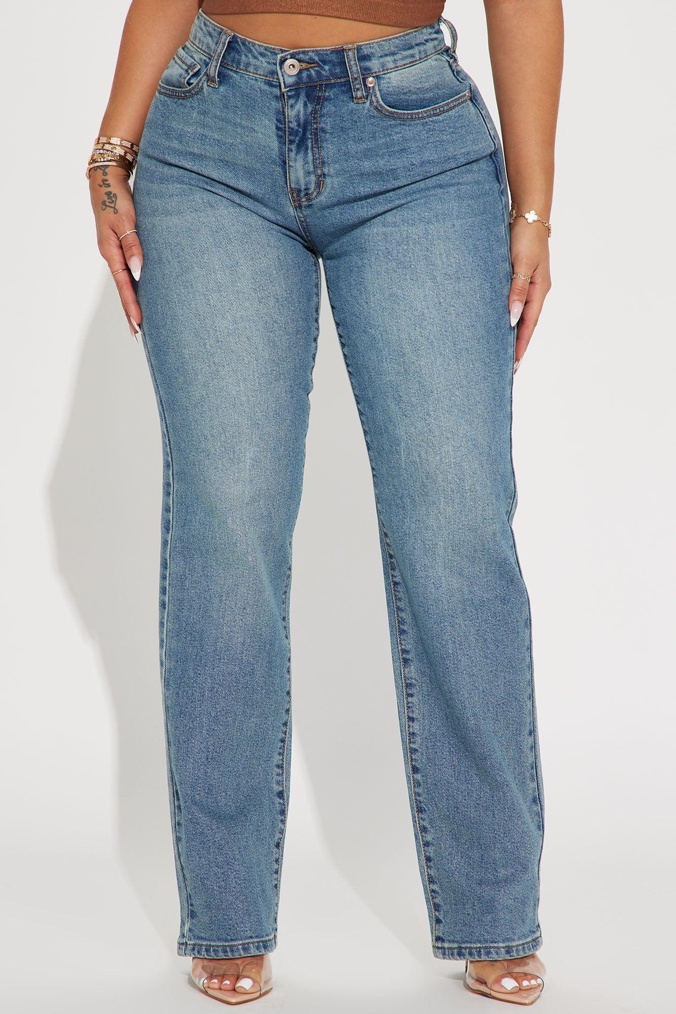 My Whole Heart Straight Leg Jeans - Medium Wash Product Image
