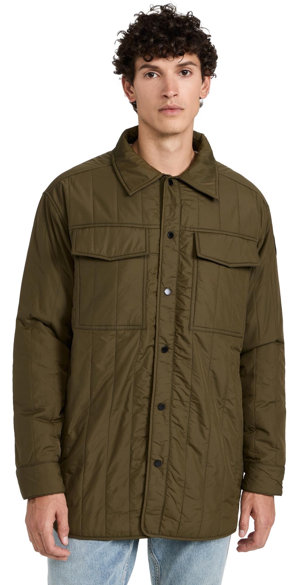 Mens Quilted Black Label Overshirt Product Image