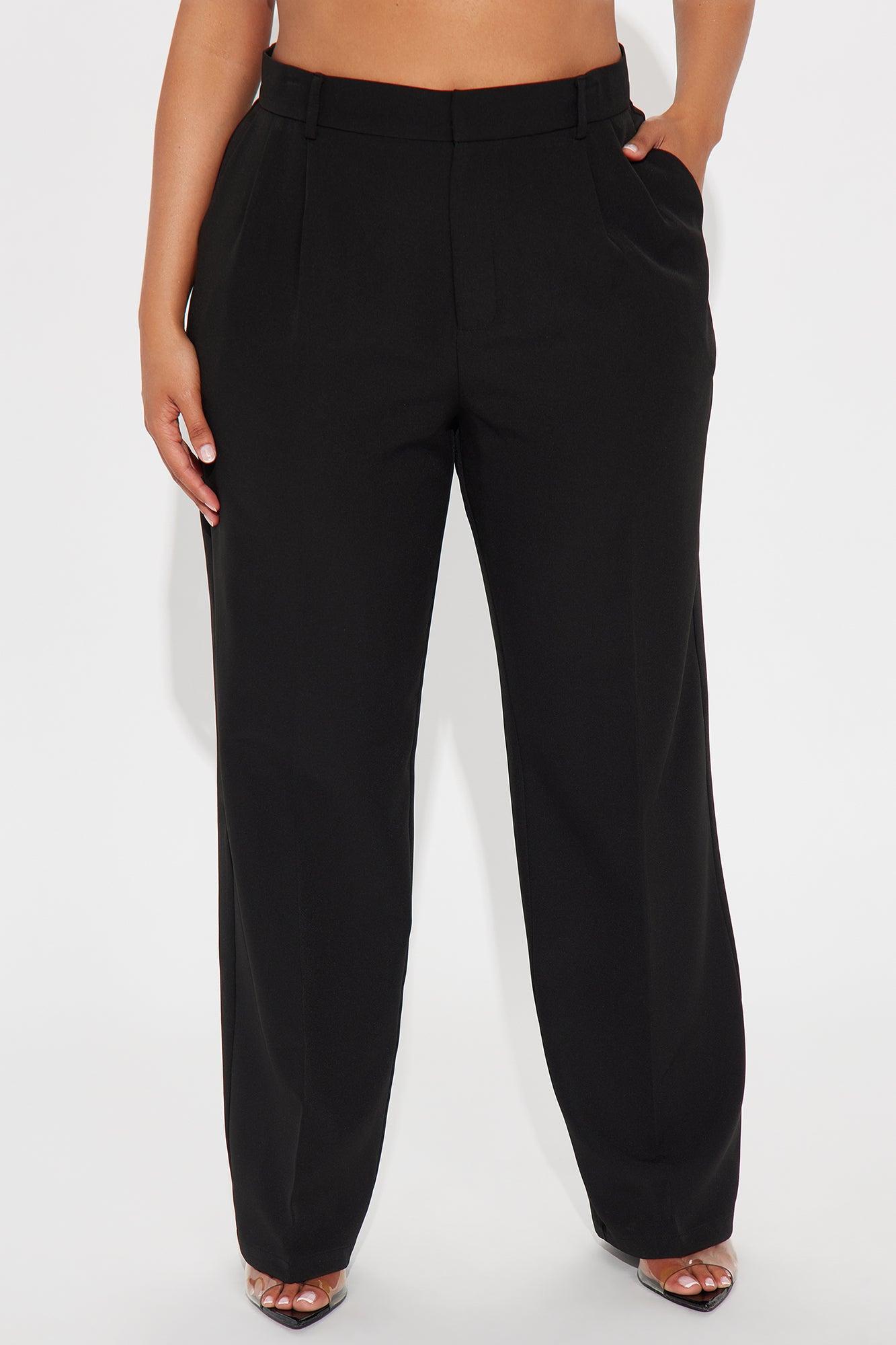 Kendall High Rise Trouser Pant - Black Female Product Image