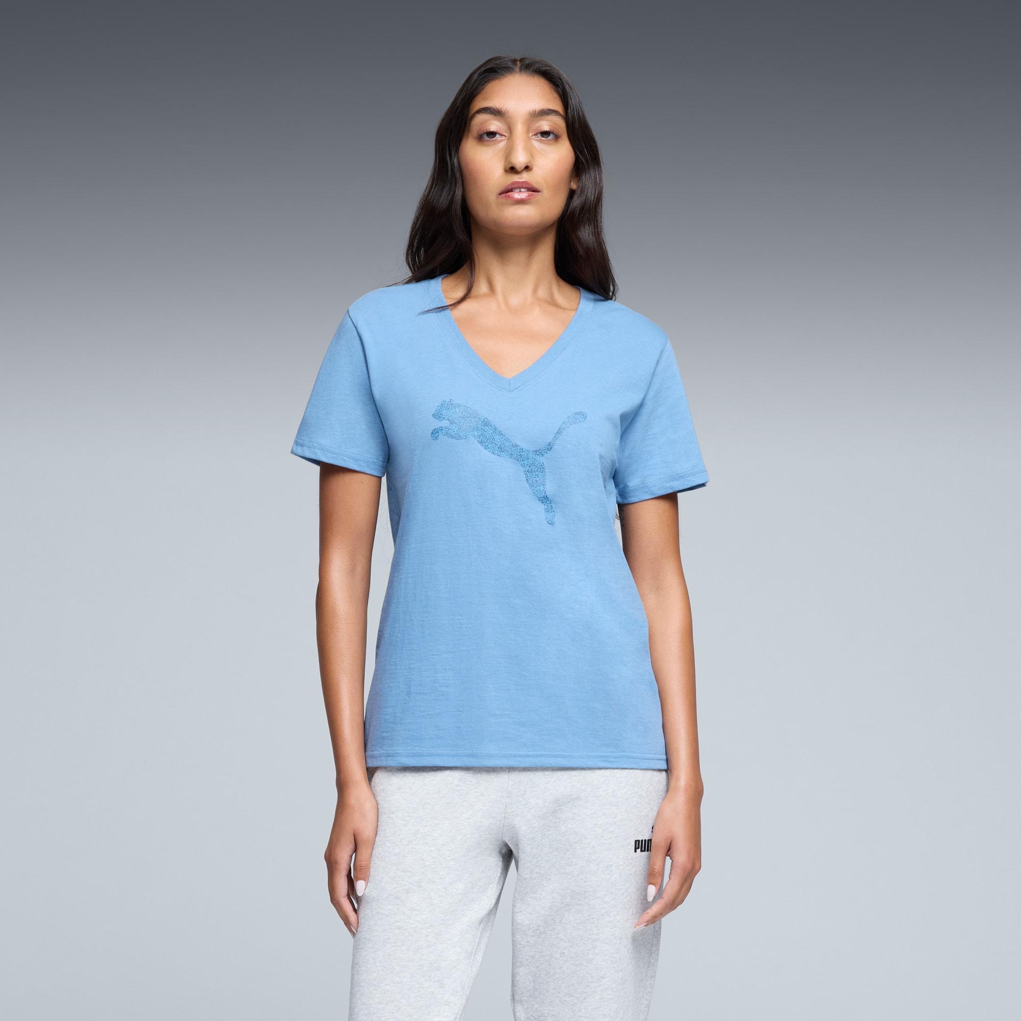 Graphic Pebble V-Neck Tee Women Product Image