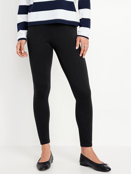 High-Waisted Fleece-Lined Leggings Product Image