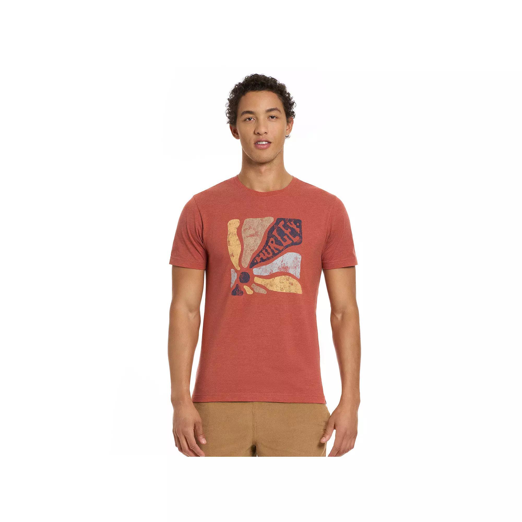 Men's Hurley Graphic Tee, Size: Small, Redwood Product Image