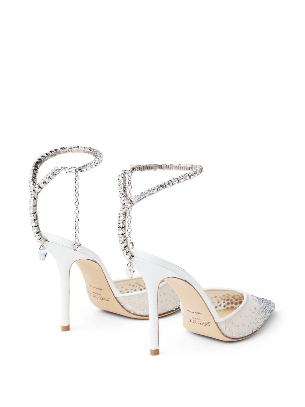 100mm Saeda crystal-embellished pumps Product Image