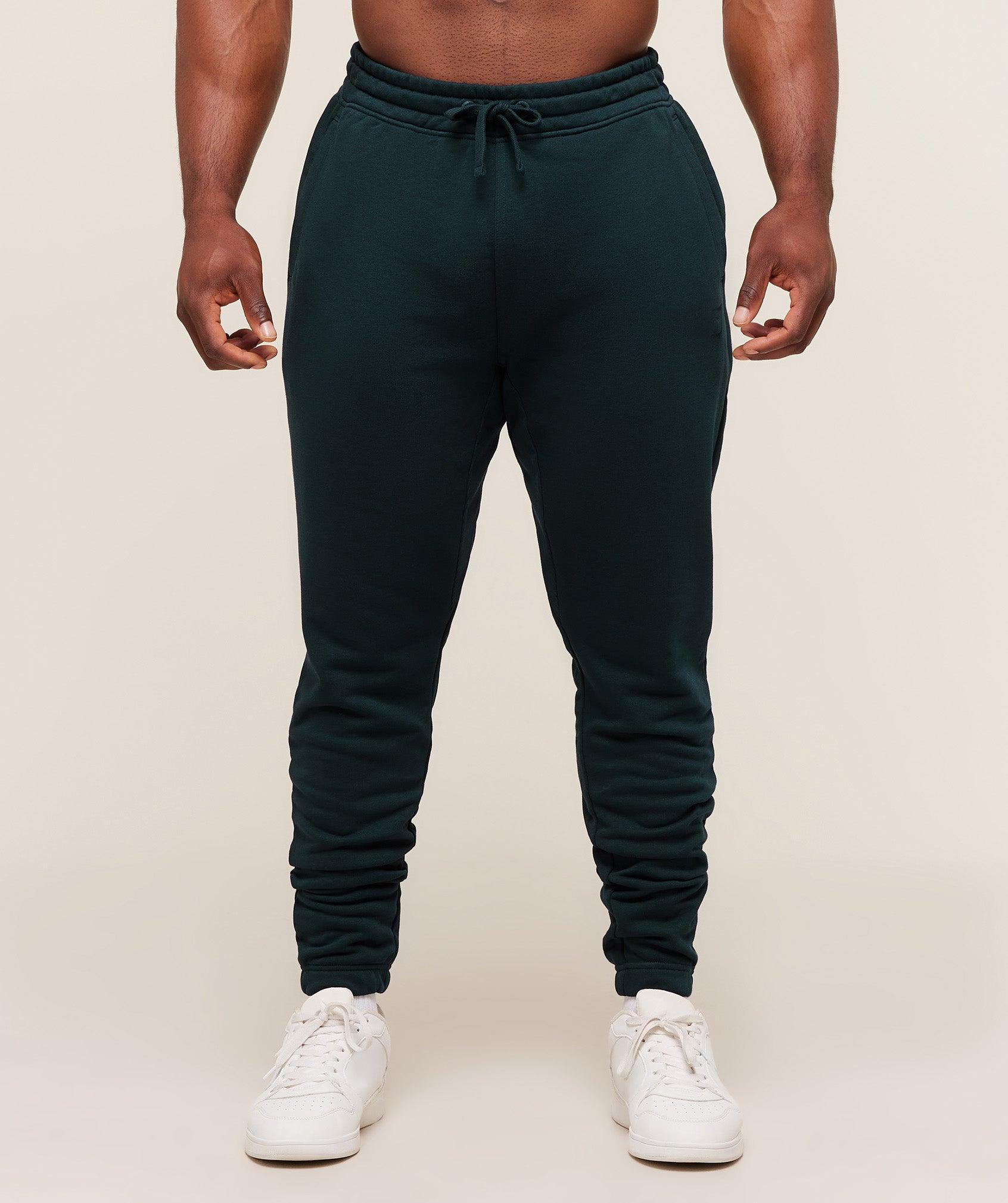 Gymshark Power Wordmark Jogger - Deep Petrol Blue Male Product Image
