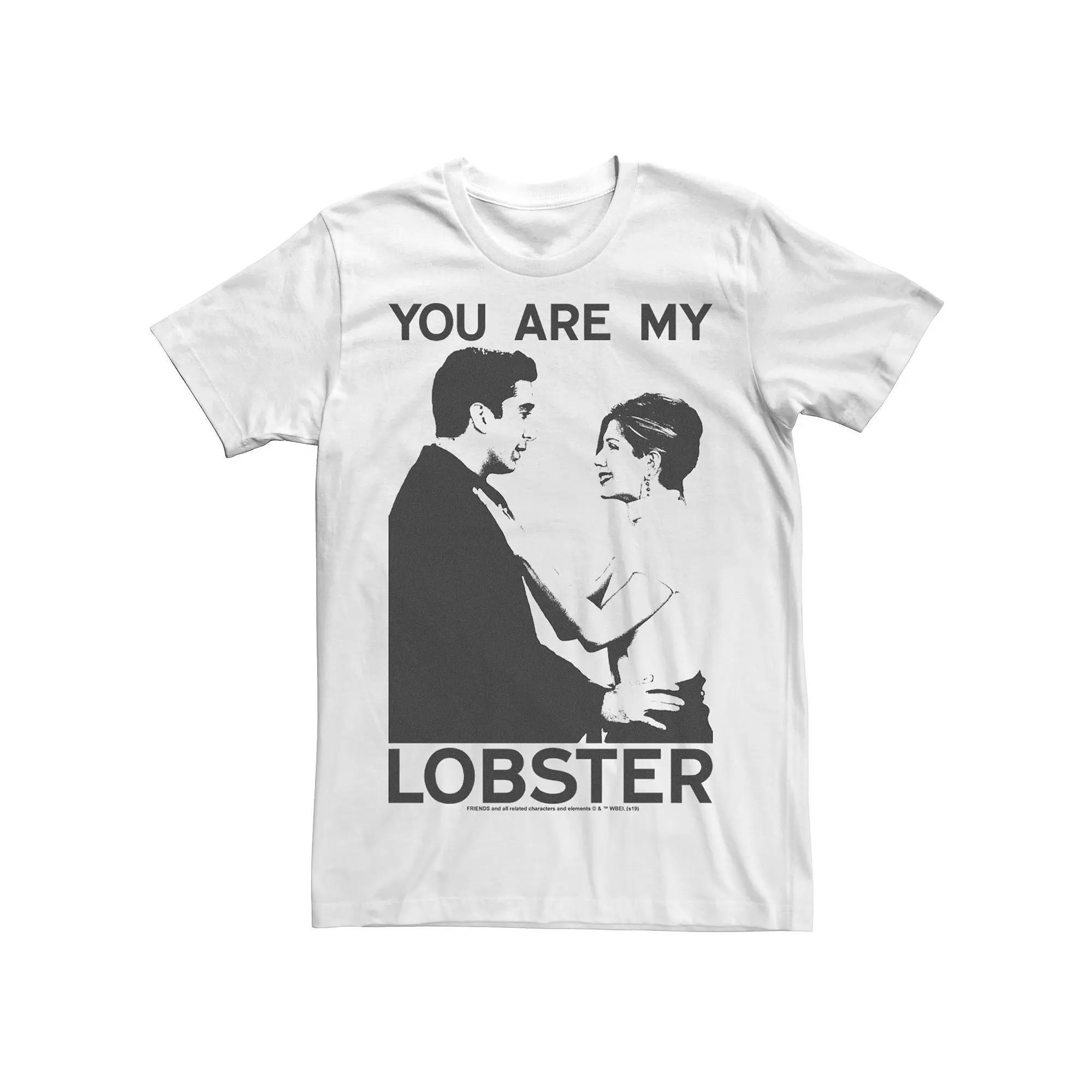 Men's Friends Ross And Rachel You Are My Lobster Tee, Size: Large, White Product Image