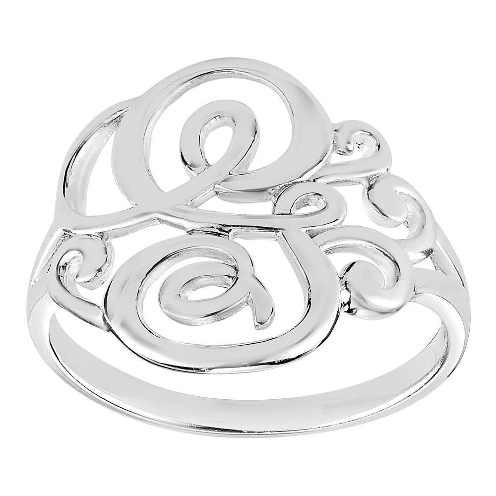 PRIMROSE Sterling Silver Monogram Initial Ring, Women's, Size: 7 Product Image