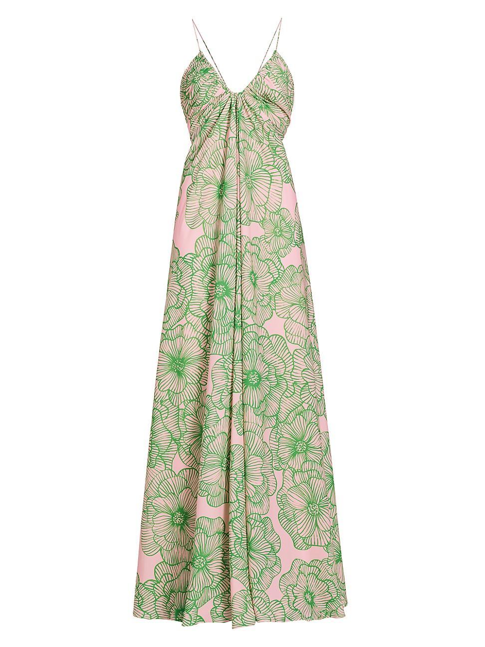 Womens Kaylan Floral Cut-Out Maxi Dress Product Image