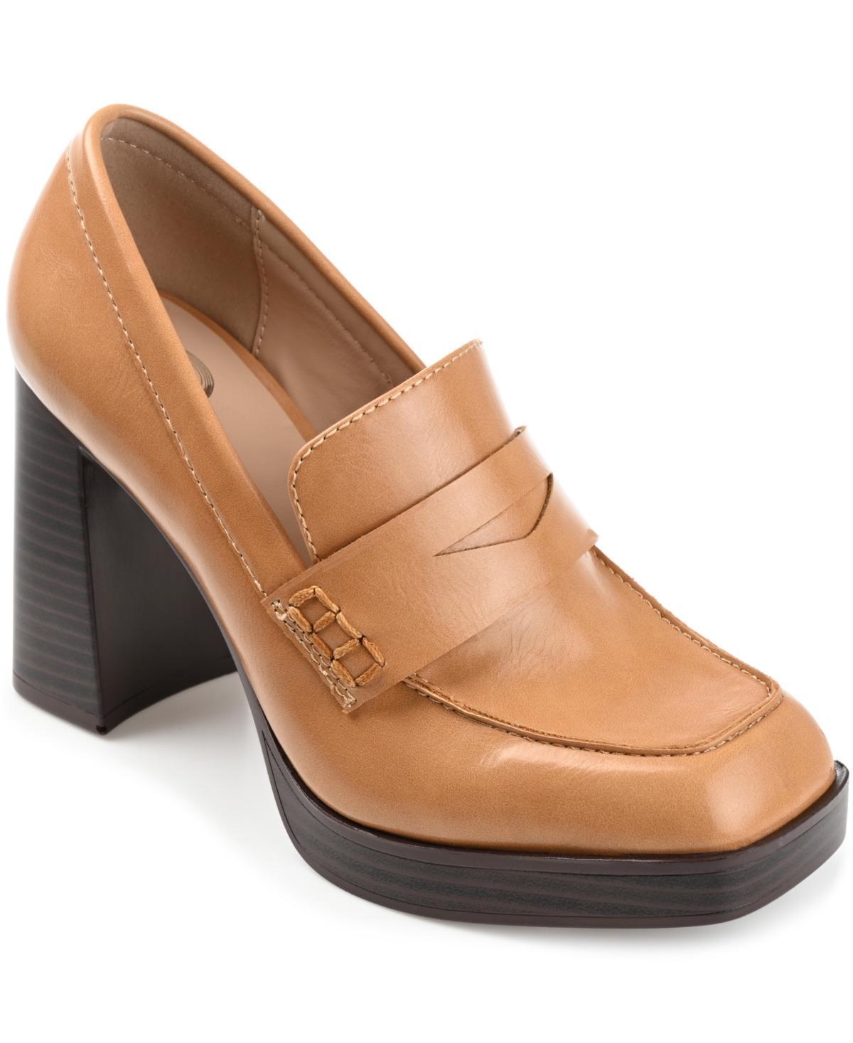 Journee Ezzey Womens Heeled Loafers Product Image