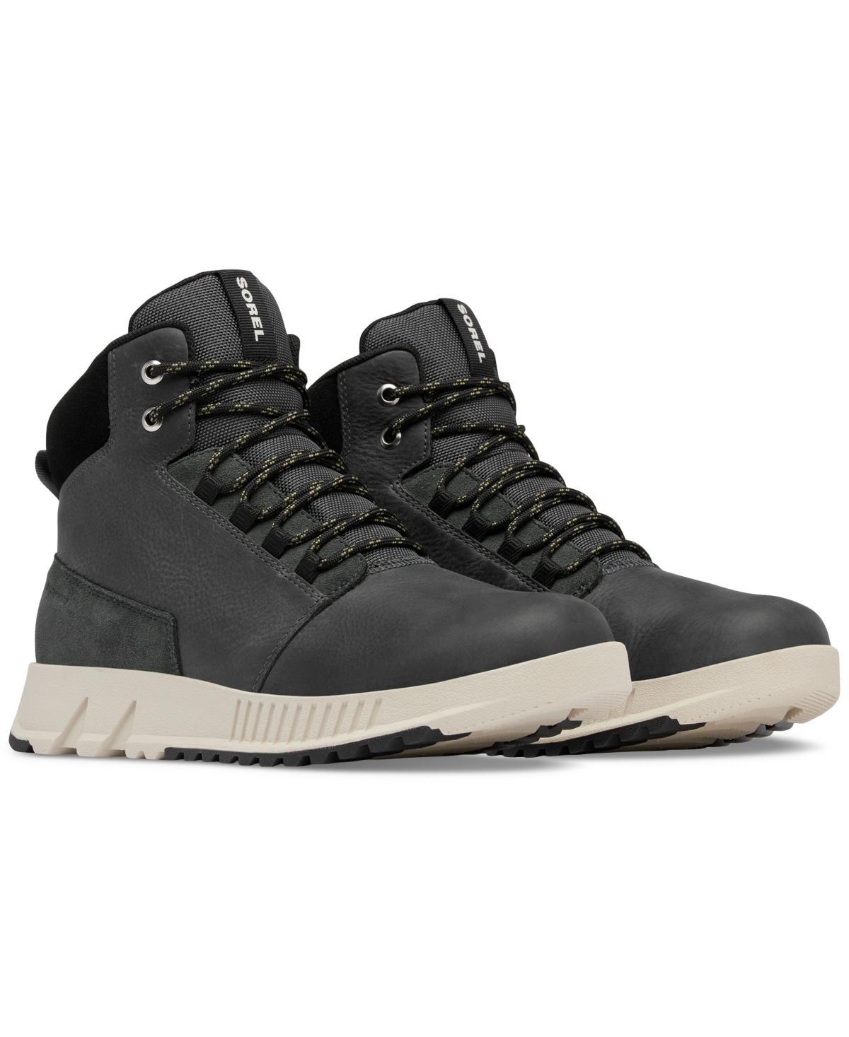 SOREL Men's Mac Hill Lite Mid Plus Waterproof Boots In Grill,black Product Image