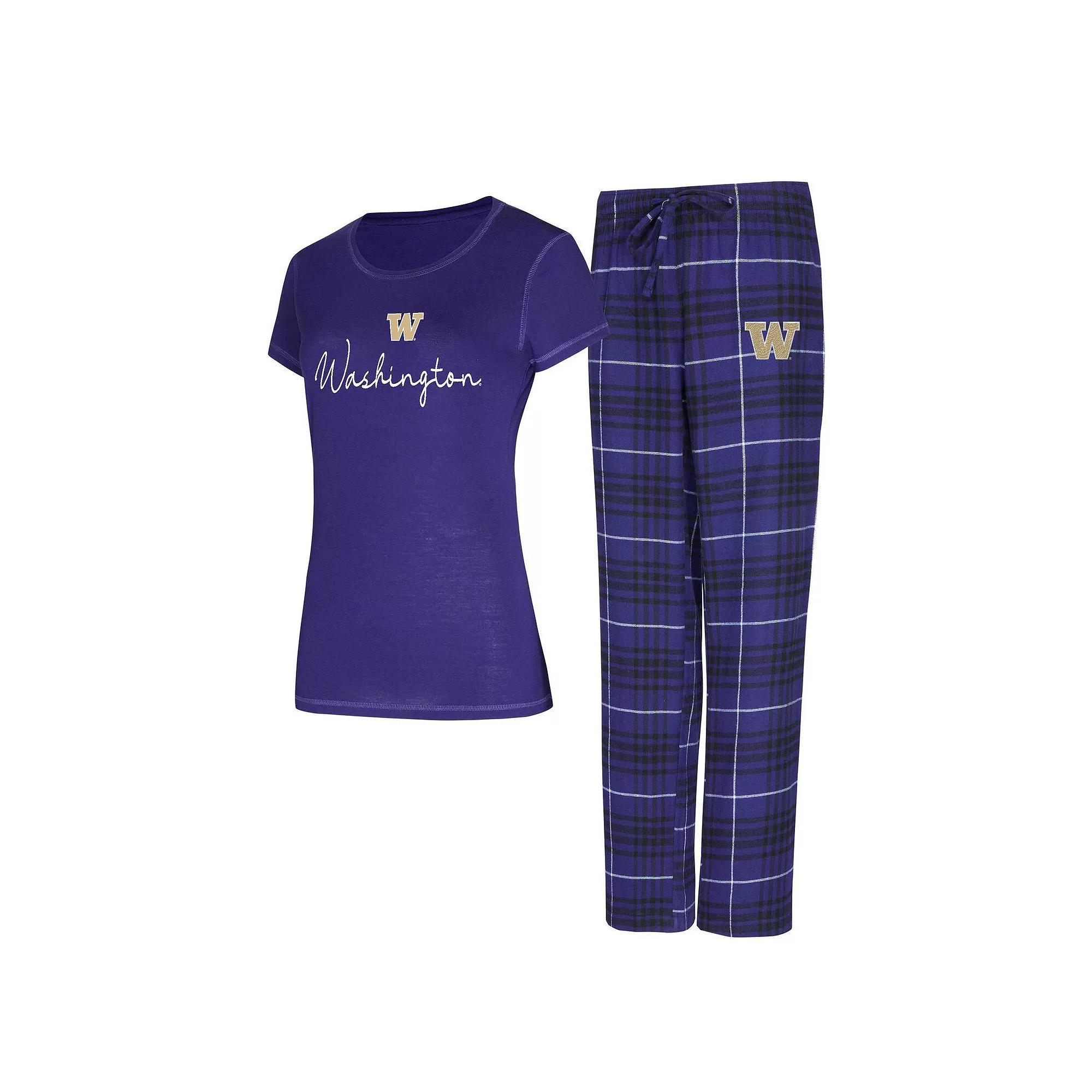 Women's Concepts Sport Buffalo Bills Vector T-Shirt & Flannel Pants Sleep Set, Size: 2XL, Blue Product Image