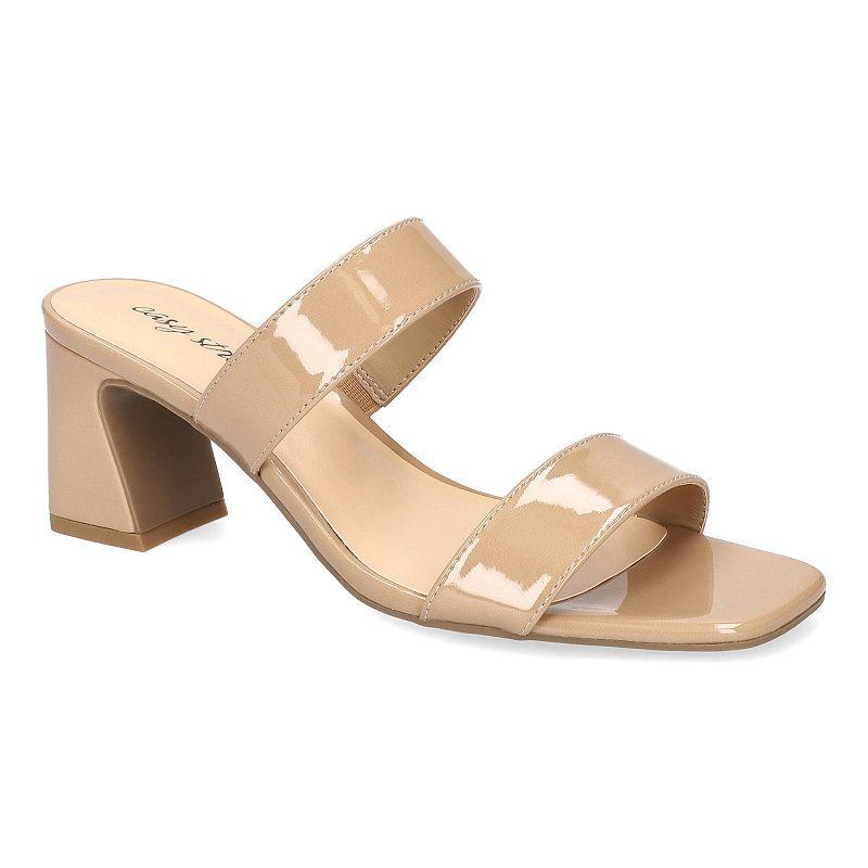 Easy Street Clovelle Women's Square Toe Block Heel Sandals, Size: 7, Silver Product Image