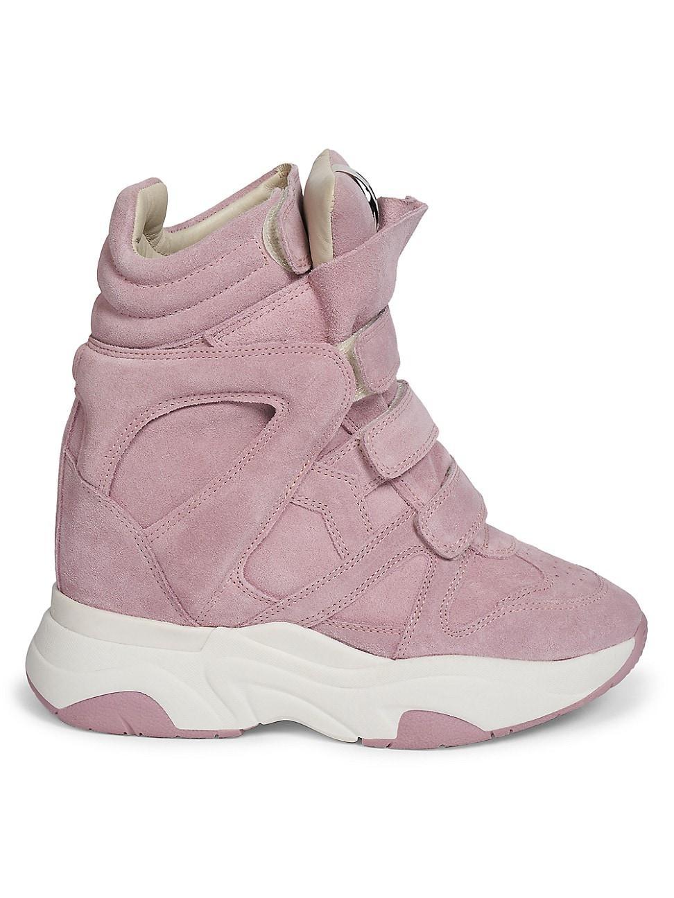 Womens Balskee 50MM Suede High-Top Wedge Sneakers Product Image