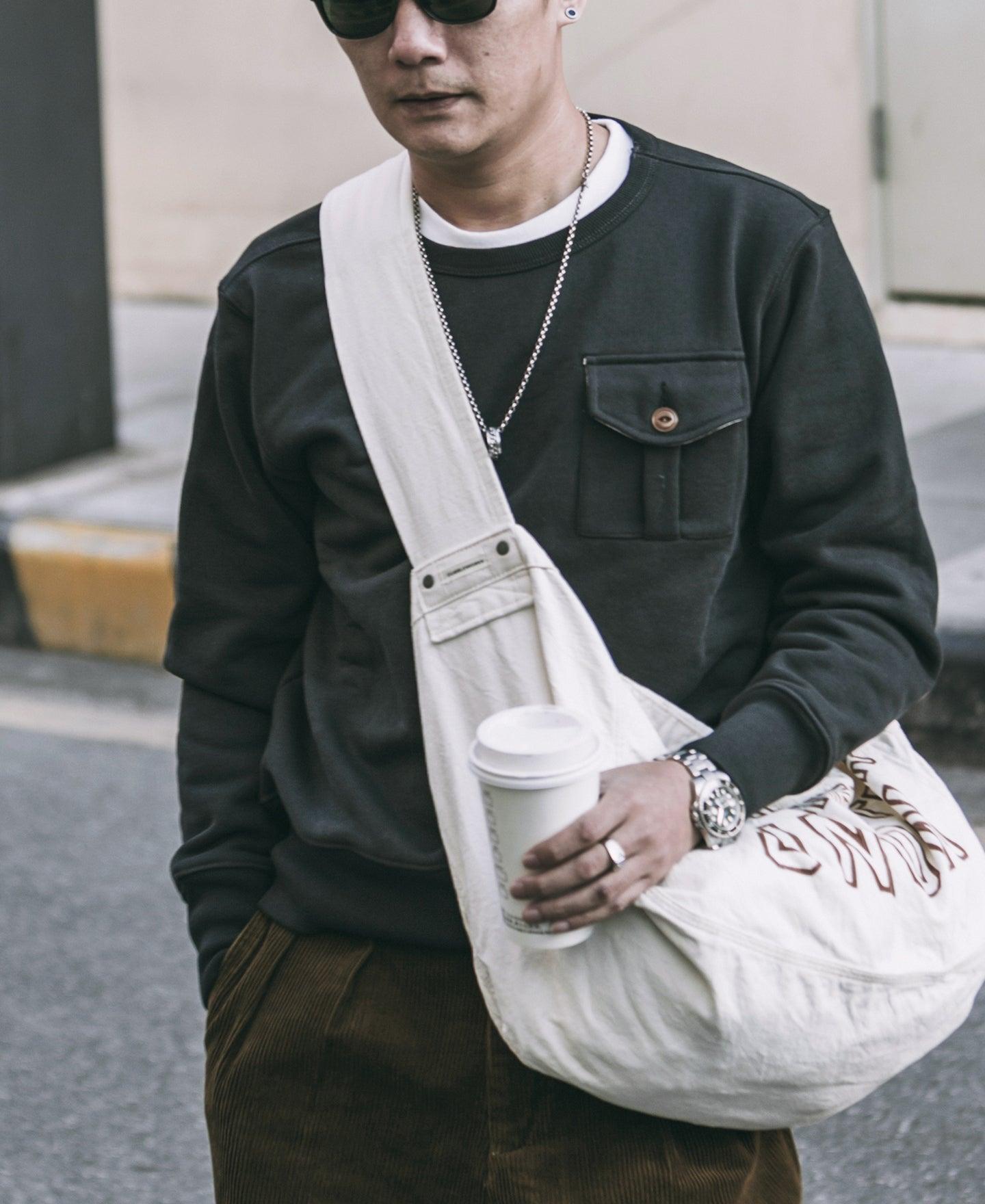 Military Pocket Sweatshirt - Black Product Image