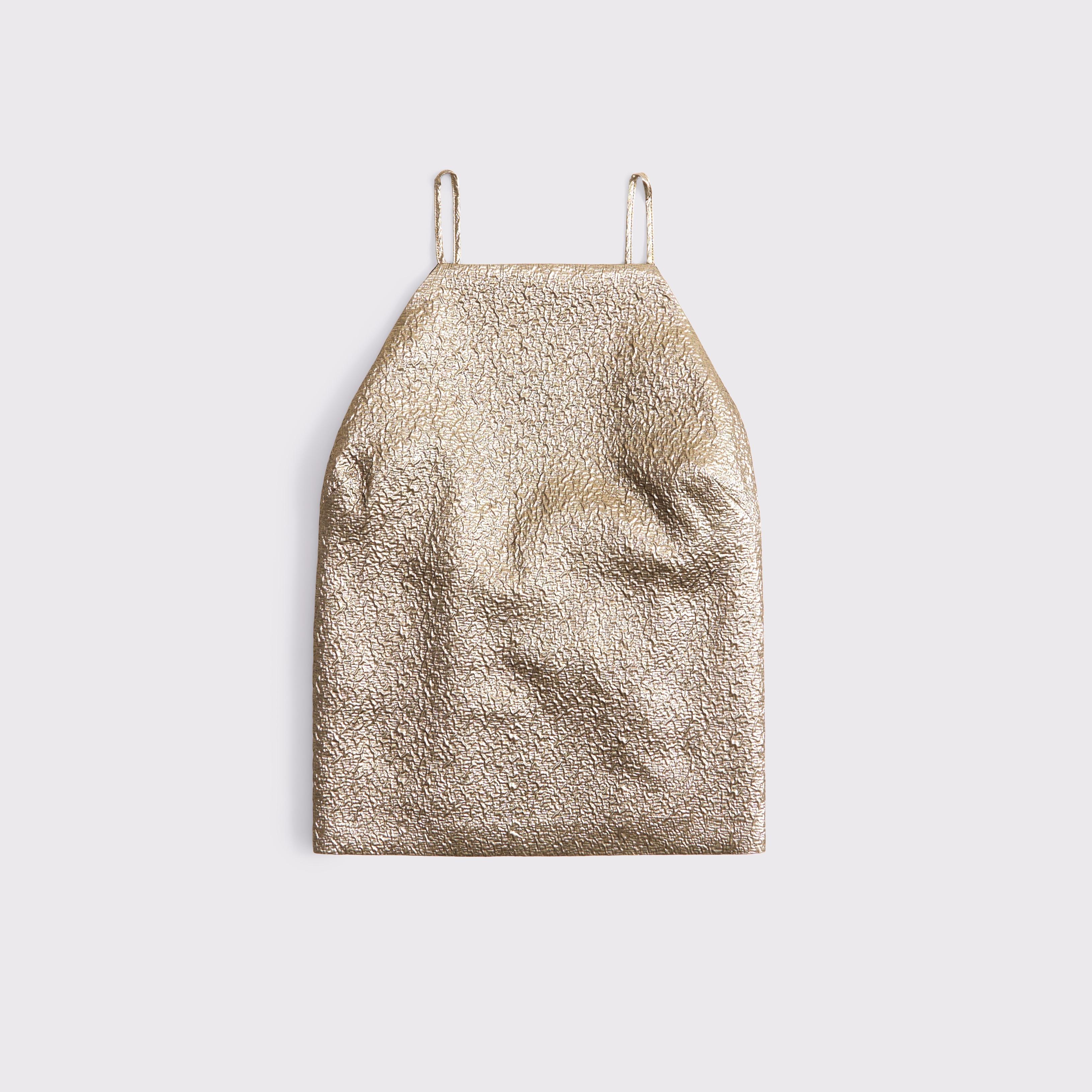 Mid Rise Metallic Mini Skort Product Image
