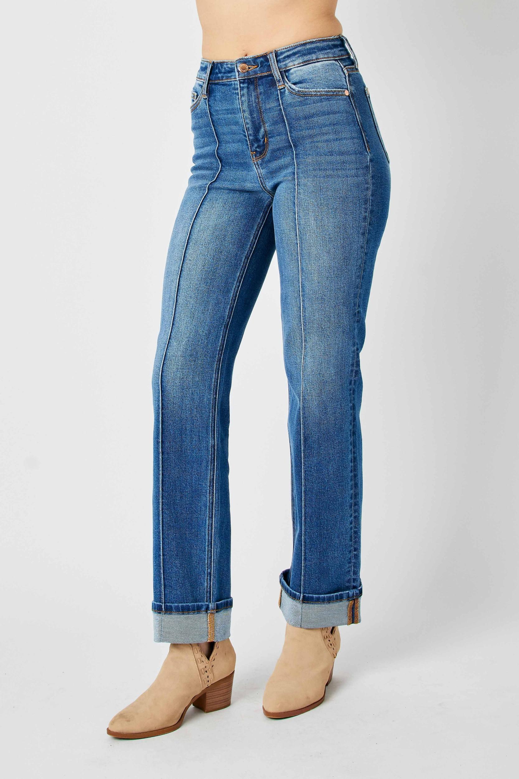 Judy Blue HW Front Seam Straight Cut Product Image