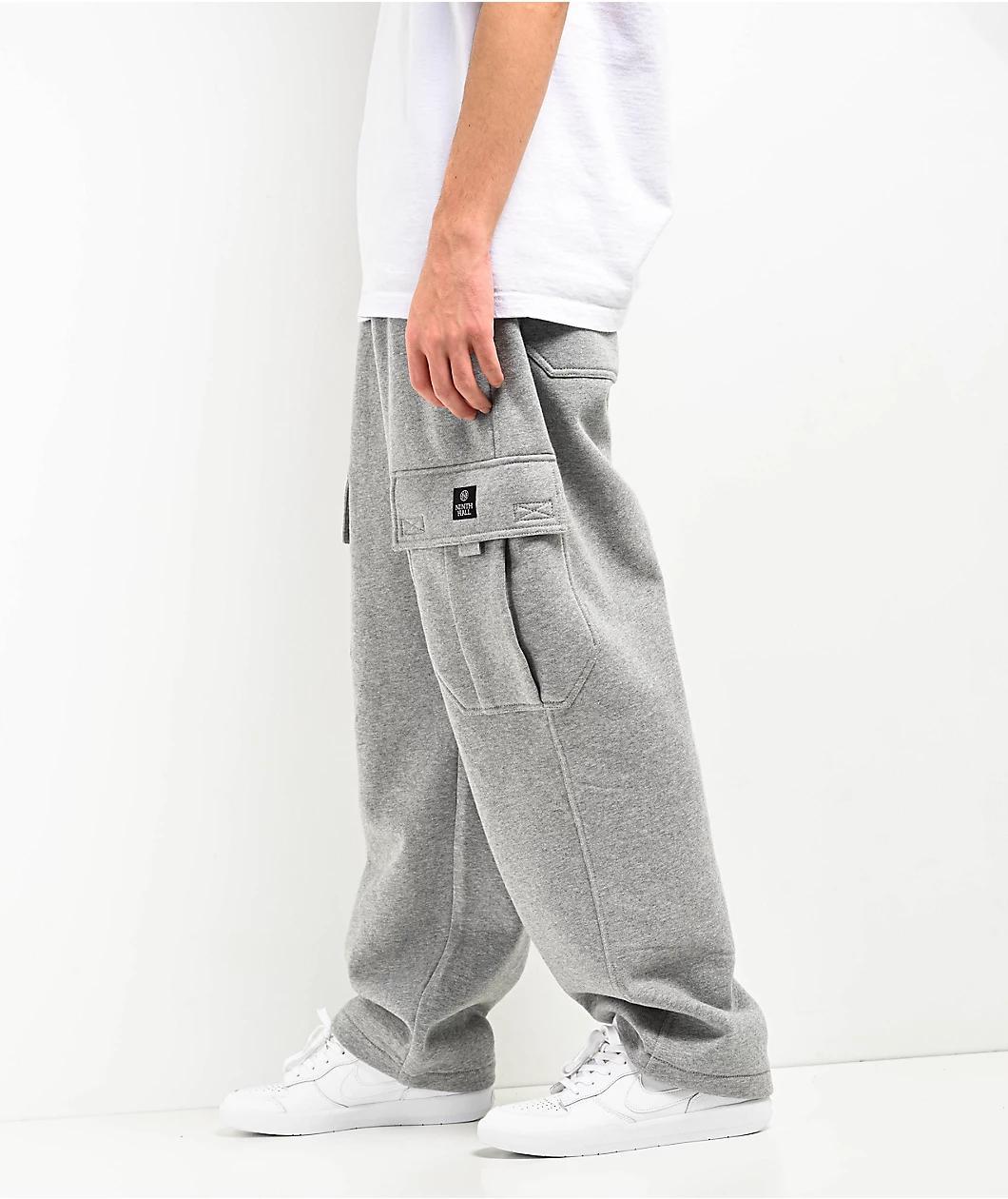 Ninth Hall Stash Grey Cargo Sweatpants Product Image