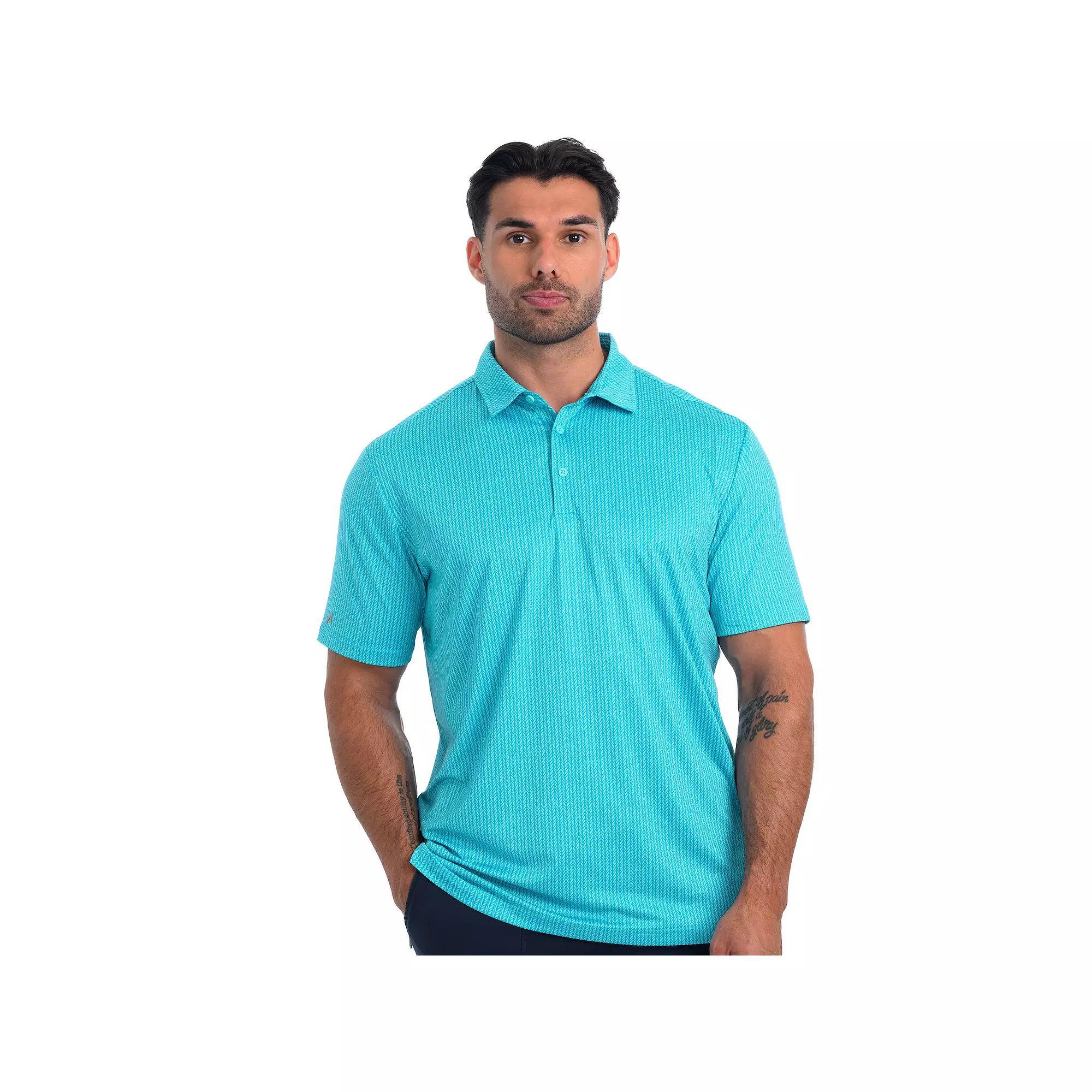 Mens Antigua Vine Golf Polo Nautical Blue Product Image