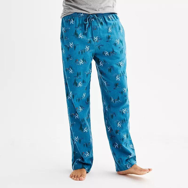 Men's Sonoma Goods For Life® Flannel Drawstring Pajama Pants, Size: Large, Red Buffalo Deer Product Image