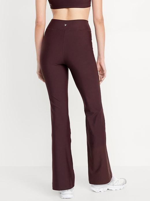 Extra High-Waisted PowerSoft Rib Flare Leggings Product Image