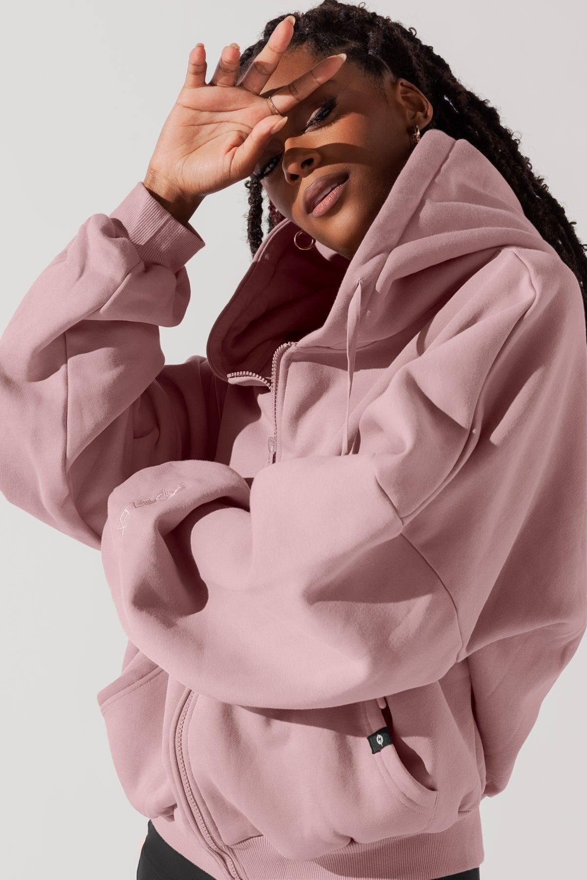 Zip Cloud Hoodie - White Product Image