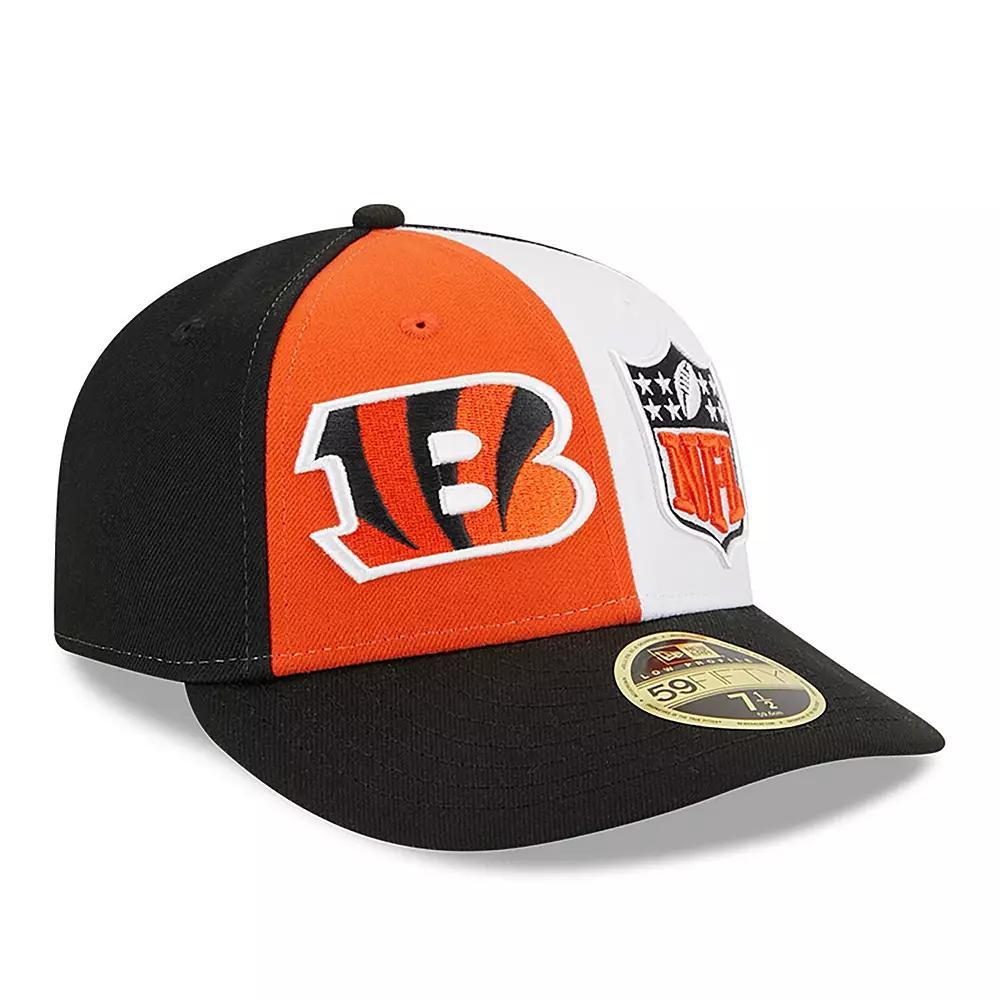 Men's New Era  Orange/Black Cincinnati Bengals 2023 Sideline Low Profile 59FIFTY Fitted Hat, Size: 7 5/8 Product Image