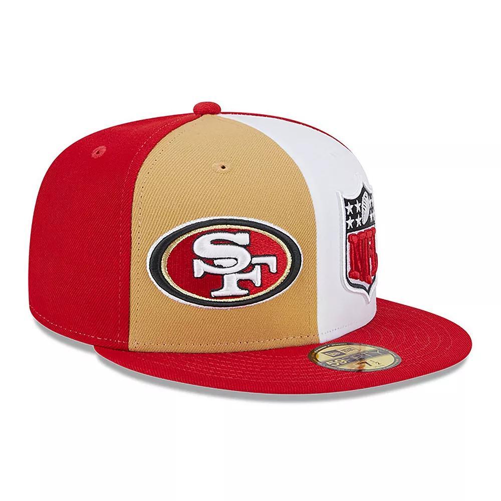 Men's New Era  Gold/Scarlet San Francisco 49ers 2023 Sideline 59FIFTY Fitted Hat, Size: 7 1/4 Product Image