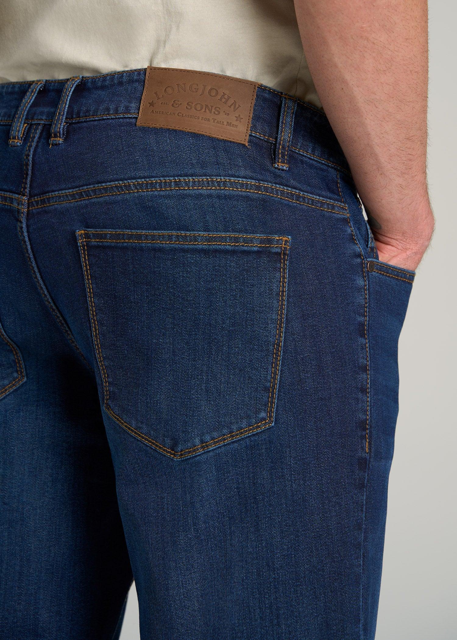 LJ&S TAPERED Jeans for Tall Men in Charger Blue Product Image