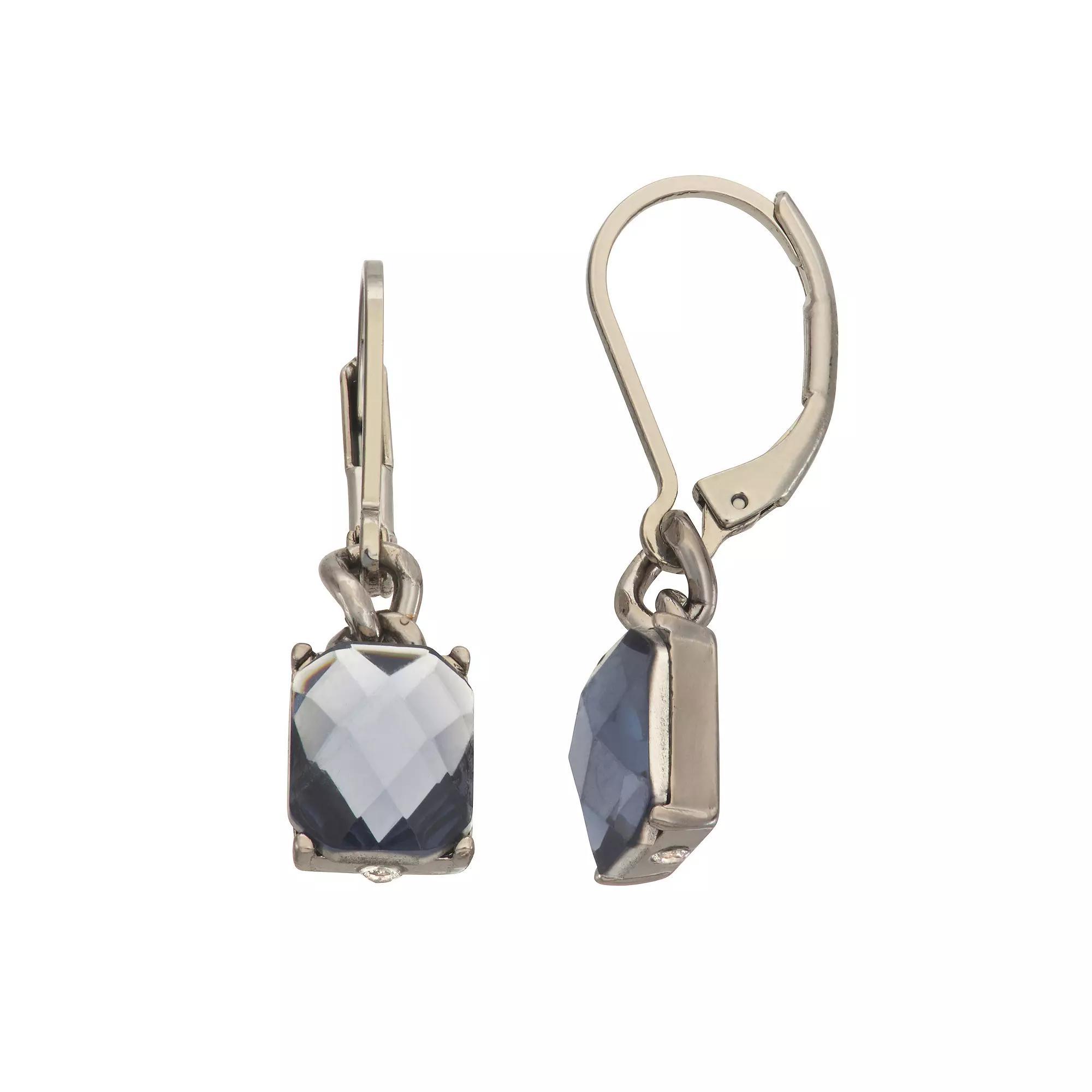 Simply Vera Vera Wang Leverback Stone Drop Earrings, Women's, Blue Product Image