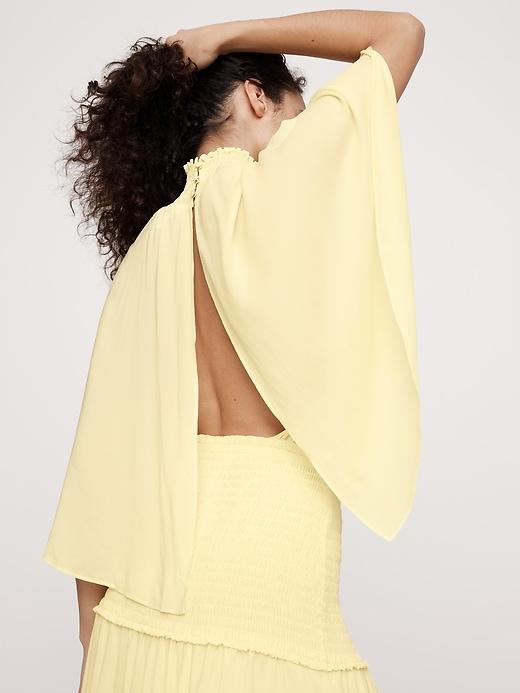 Stretch-Crepe Open-Back Dress Product Image