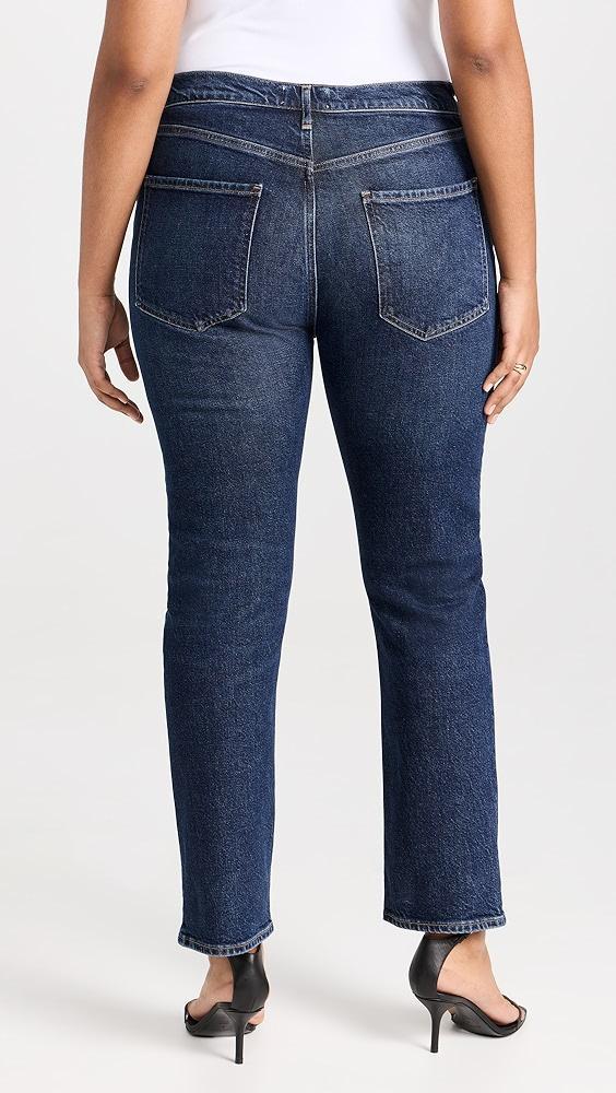AGOLDE Riley Long High Rise Straight Jeans | Shopbop Product Image