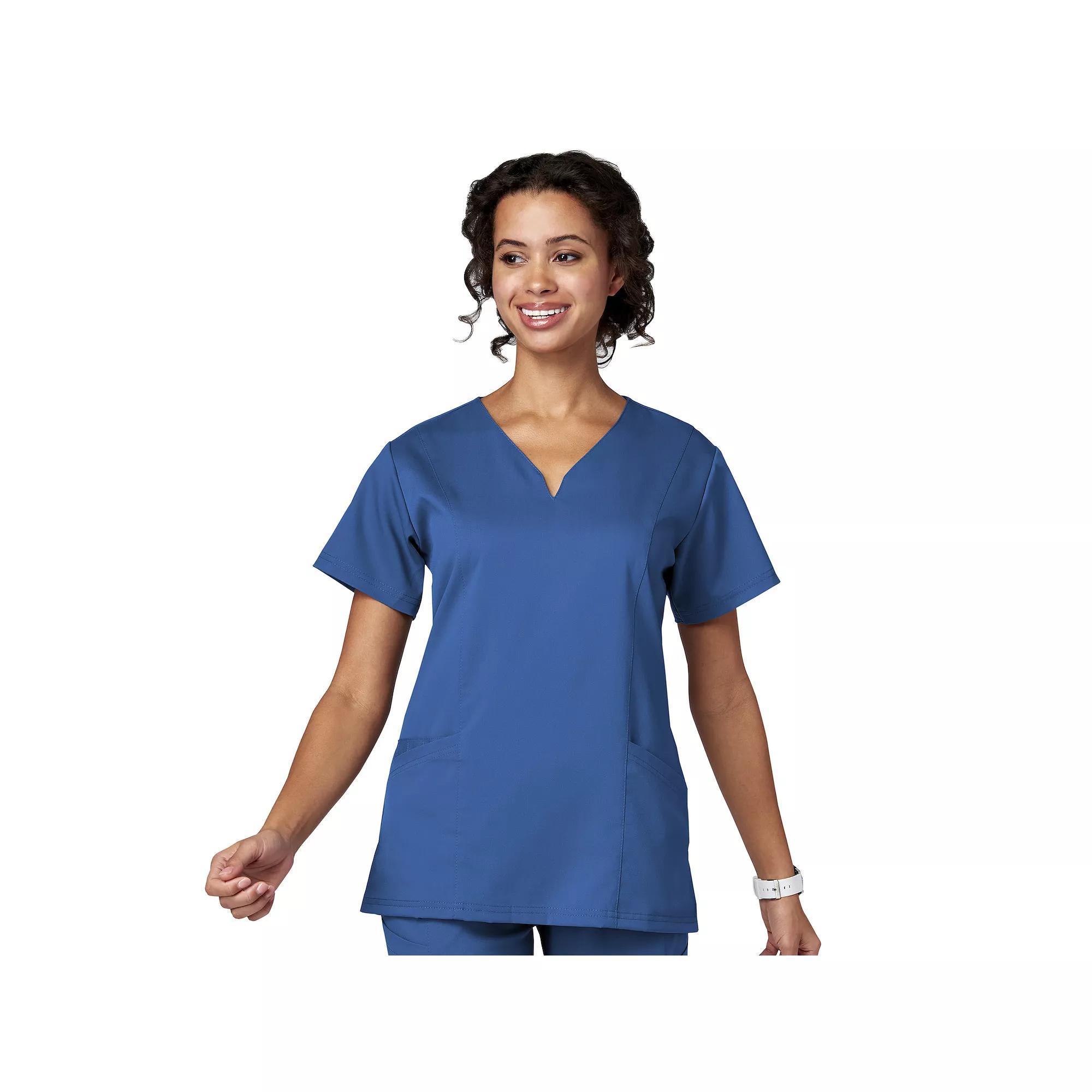 Women's Meta Labwear Ventral V-Neck Scrubs Top 15200, Size: XL, Black Product Image