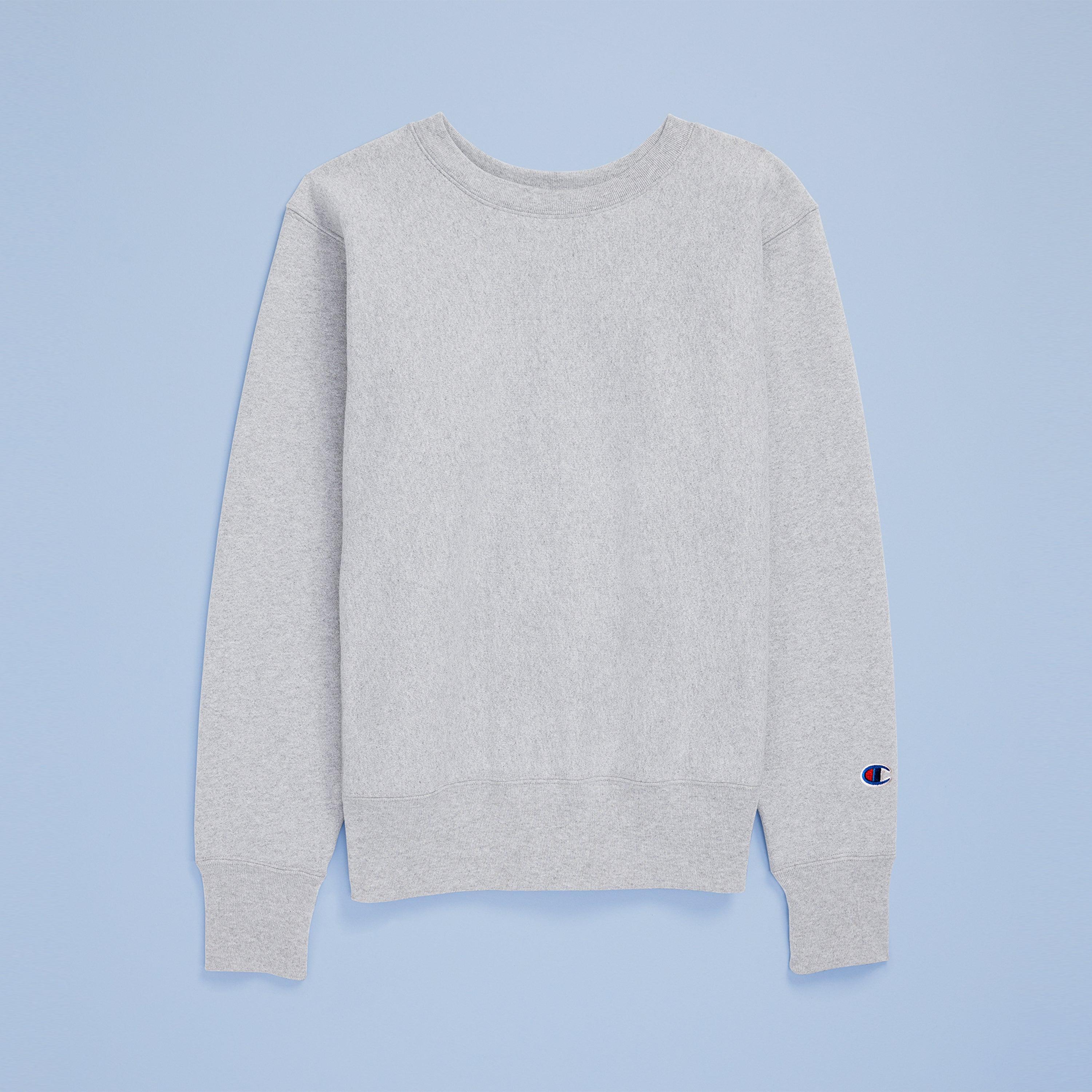 Mens Champion Reverse Weave Crewneck Sweatshirt, Made in USA Oxford Grey Heather L Product Image