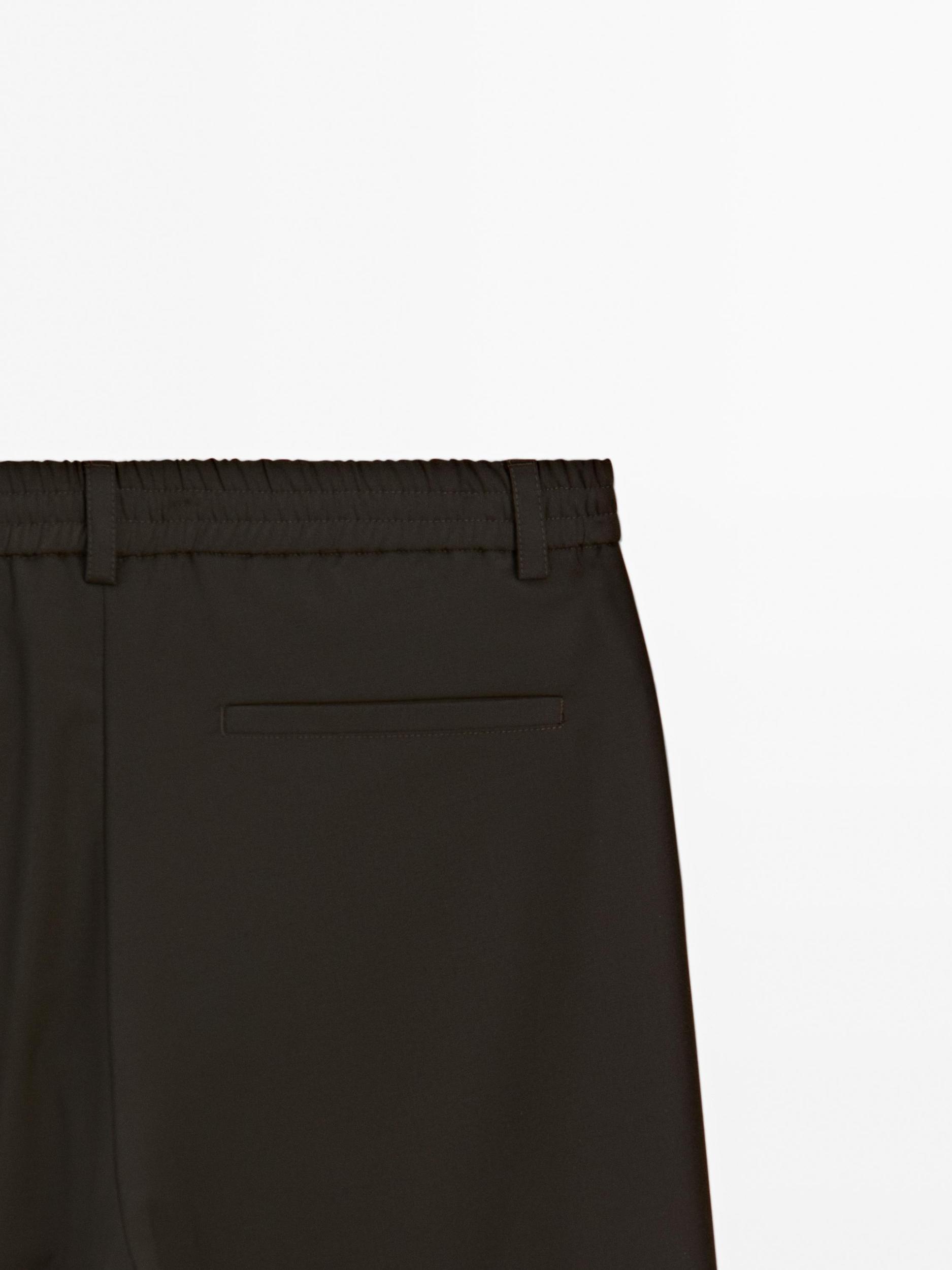 Wool blend jogger fit trousers Product Image