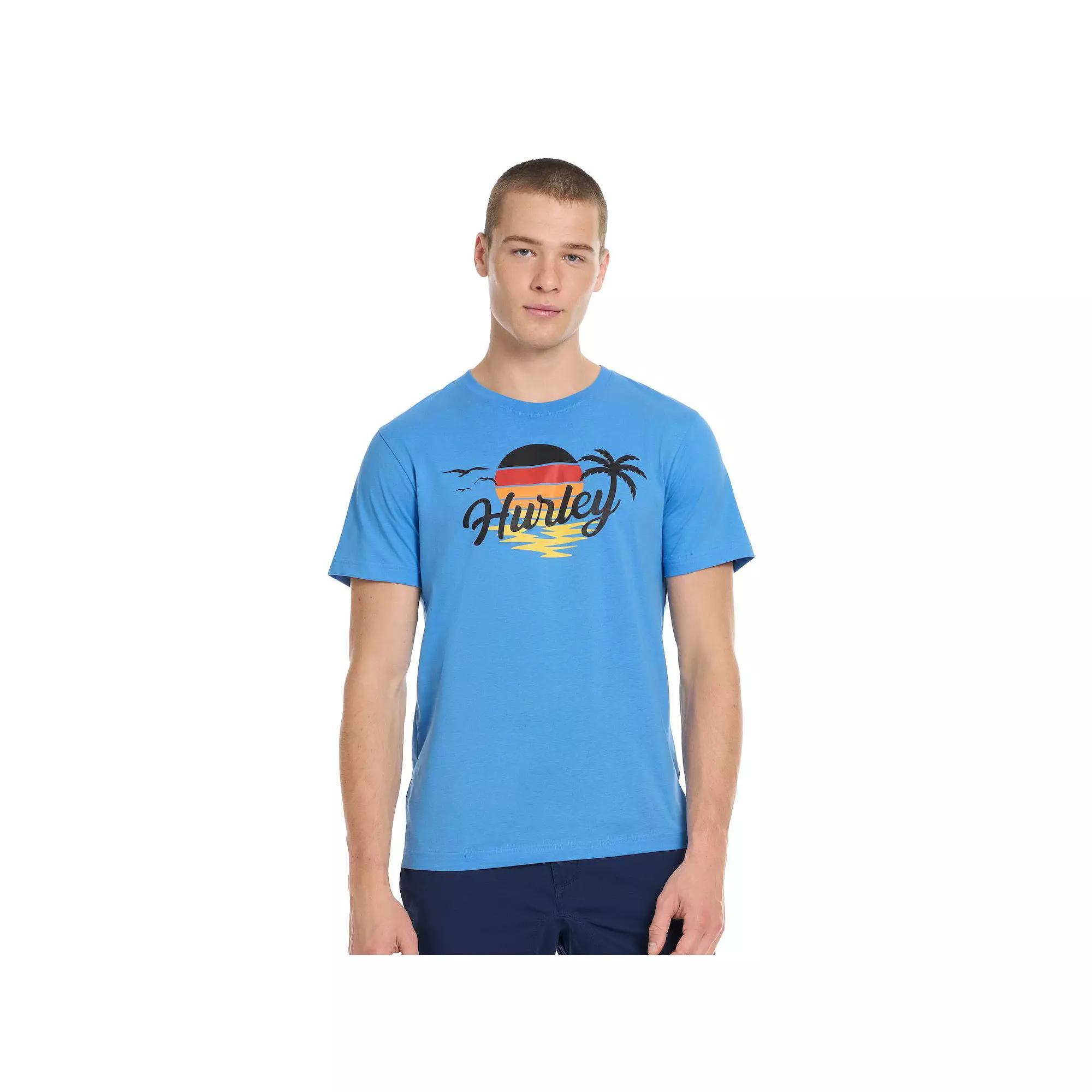 Men's Hurley Super Speed Short Sleeve Graphic Tee, Size: Medium, Aquifier Product Image