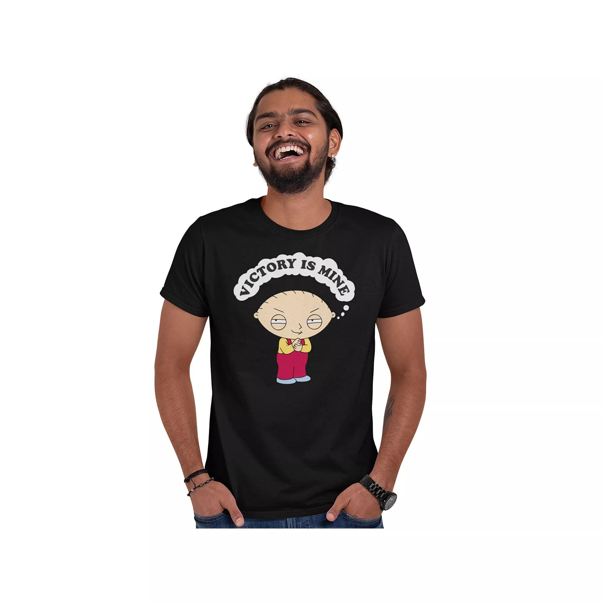 Men's Family Guy Thoughts of Victory Tee, Size: XXL, Black Product Image