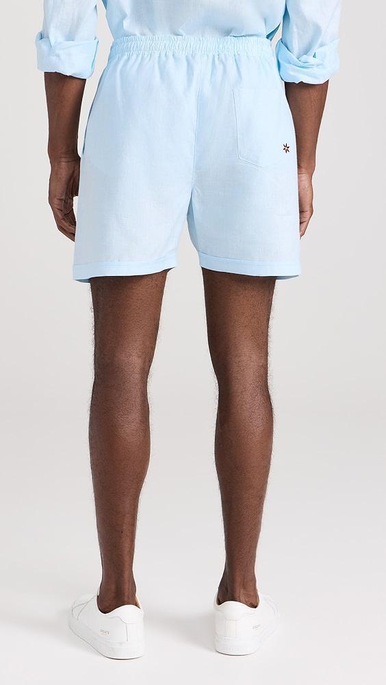 Fanm Mon Demir Drawstring Linen Shorts 5" | Shopbop Product Image