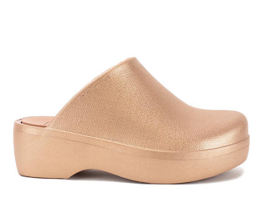 Women's Yellow Box Zippy Platform Clogs Product Image