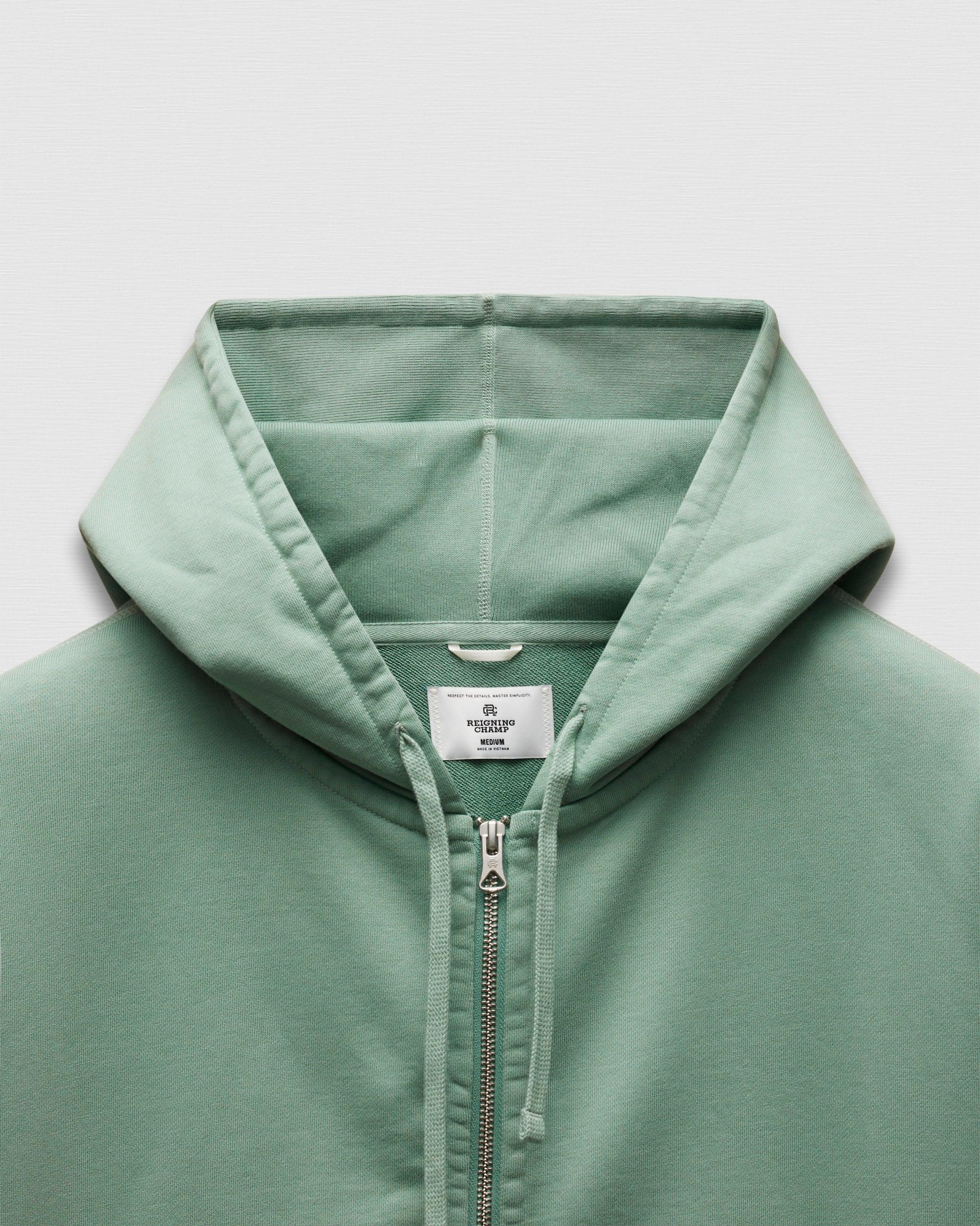 Midweight Terry Relaxed Zip Hoodie Male Product Image
