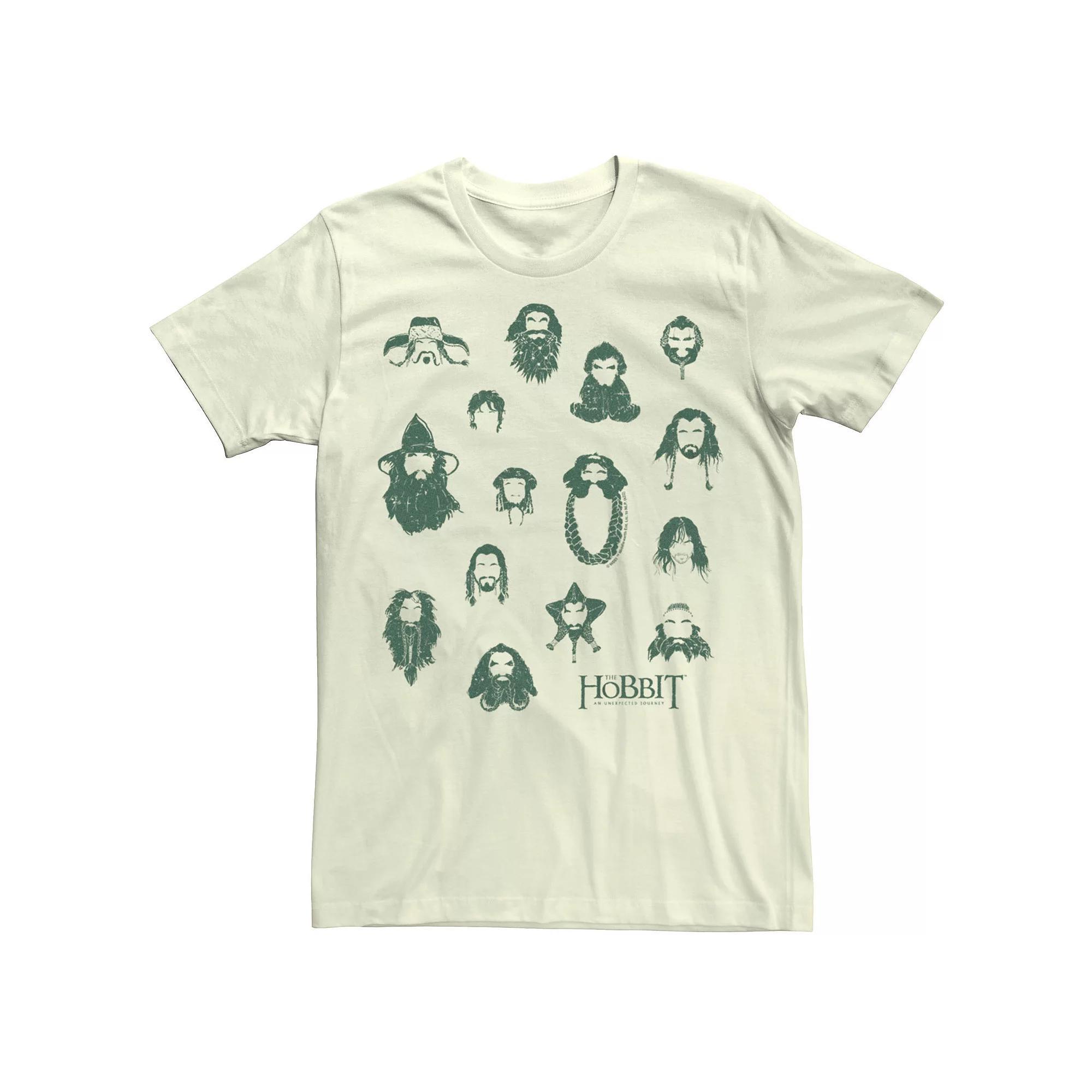 Men's The Hobbit Movie Cast Draws Tee, Size: Medium, Natural Product Image
