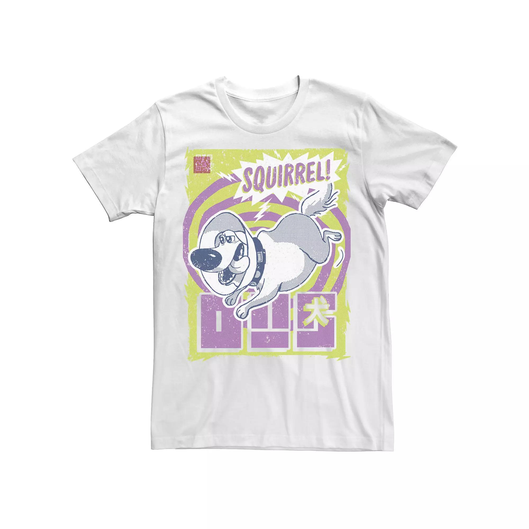 Disney / Pixar's Up Dug Men's Kanji Poster Tee, Size: Medium, White Product Image