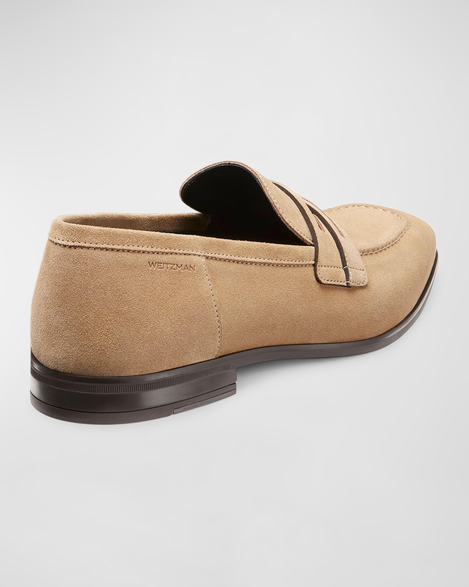 Men's Simon Suede Crisscross Penny Loafers Product Image